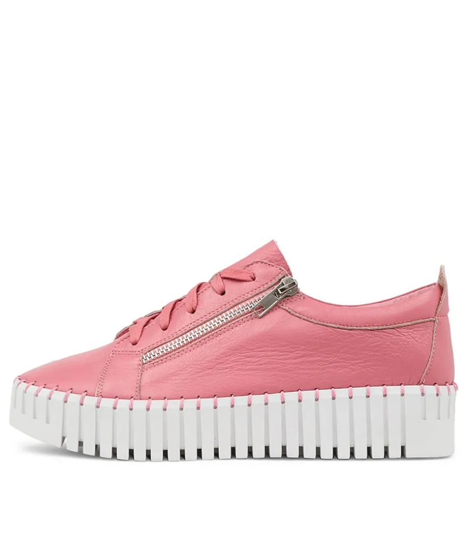 Bump Pretty Pink Leather Sneakers Ws<DJANGO & JULIETTE Online