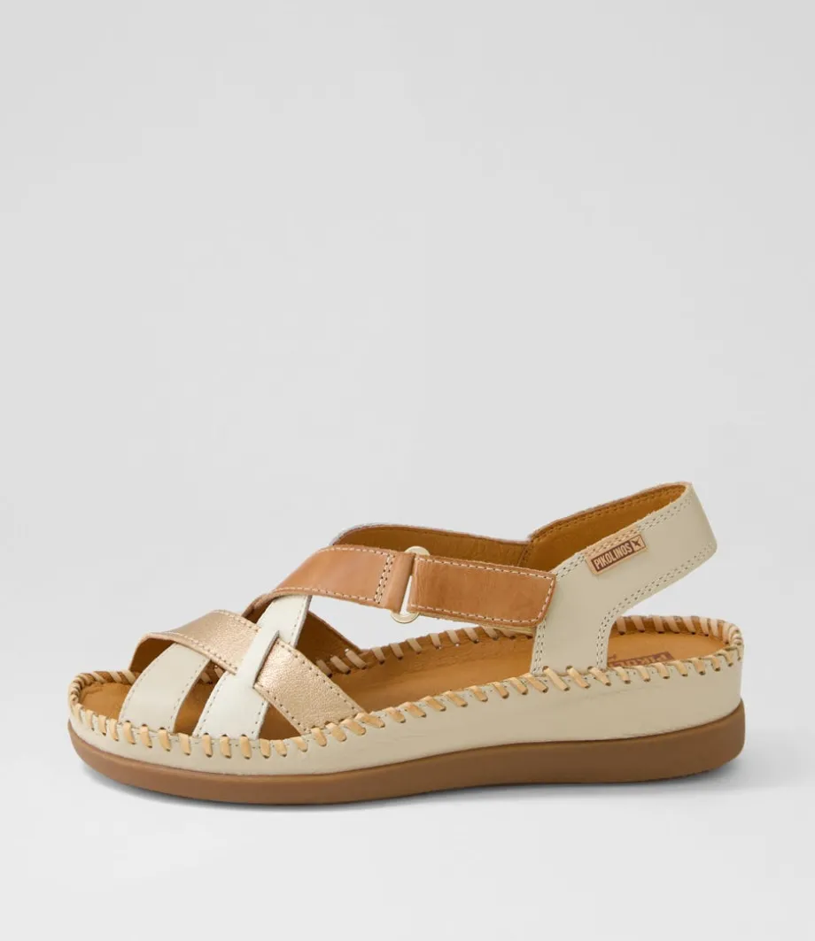 Cadaques 41 Marfil Leather Sandals<PIKOLINOS Best