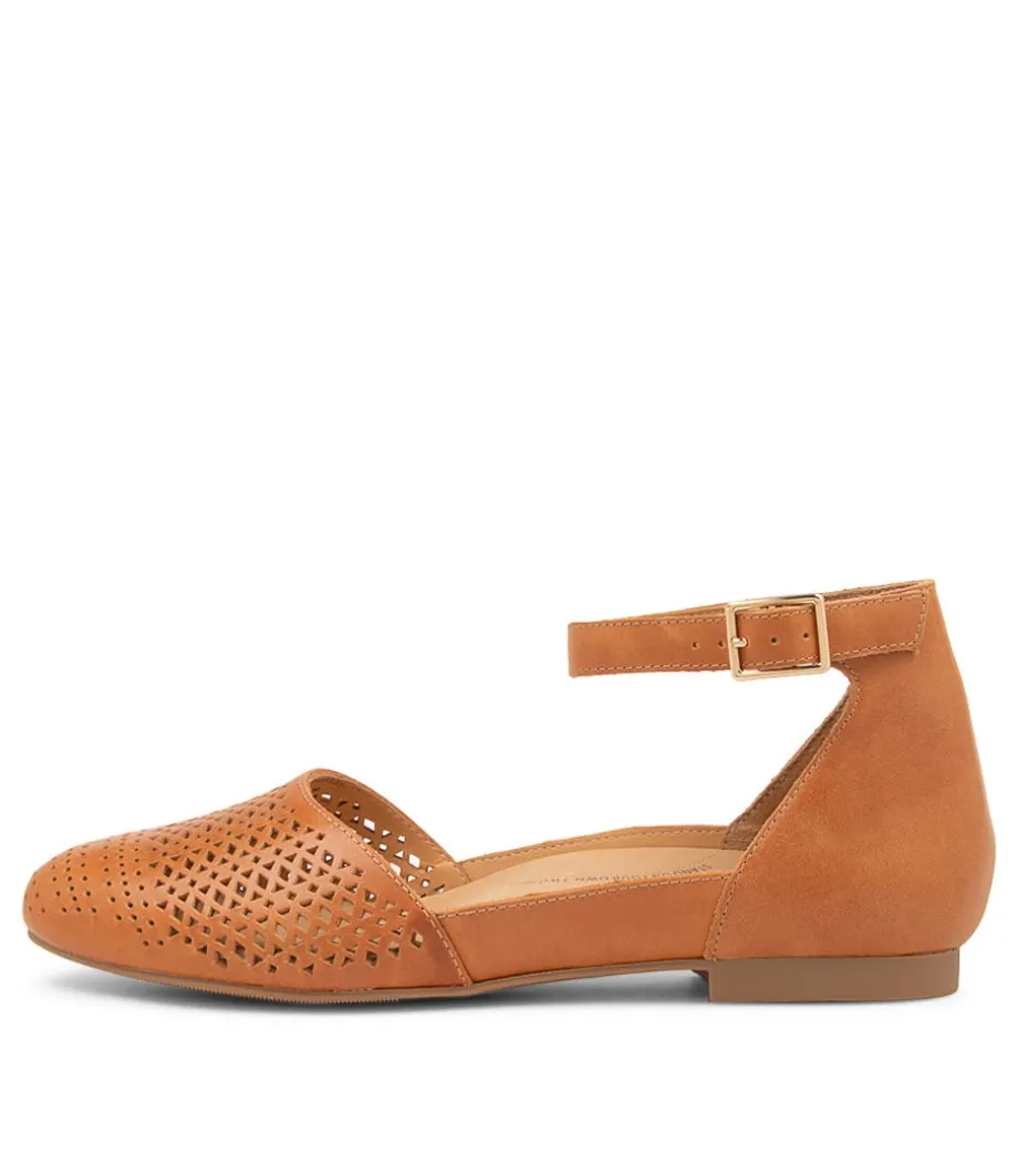 Camay Xf Tan Leather Flat Shoes<ZIERA New