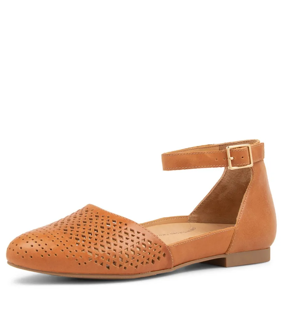 Camay Xf Tan Leather Flat Shoes<ZIERA New
