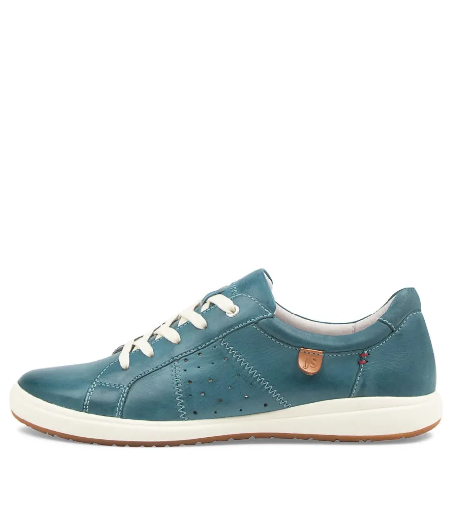Caren 01 Azur Leather Sneakers<JOSEF SEIBEL New