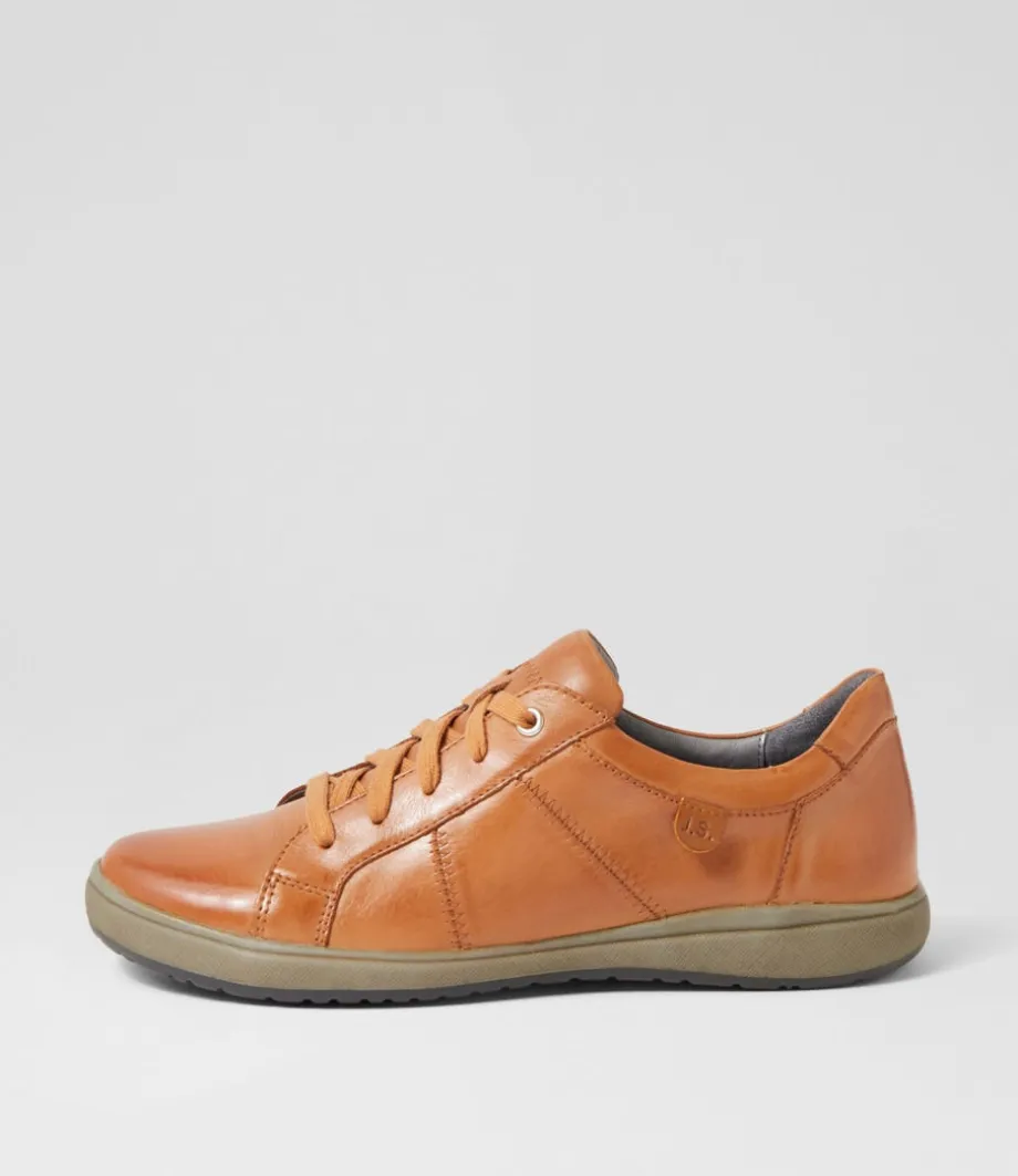 Caren 42 Camel Leather Sneakers<JOSEF SEIBEL Best Sale