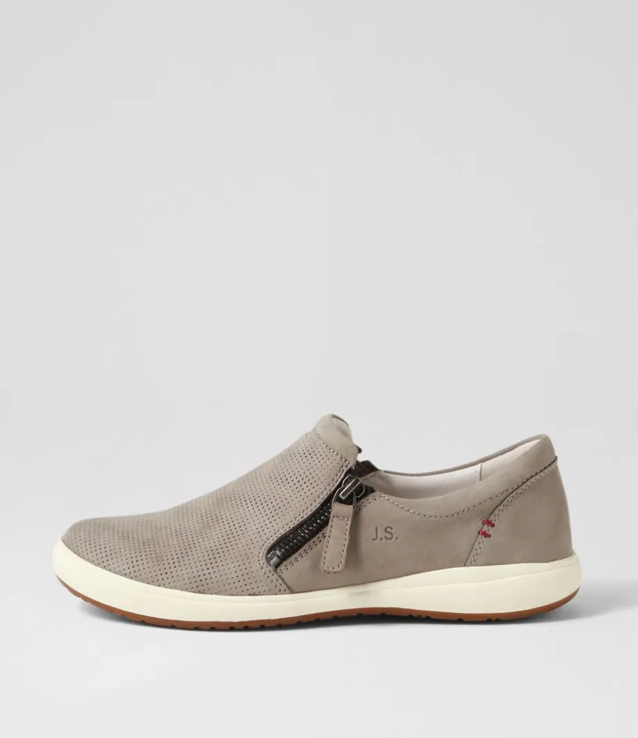 Caren 22 Grau Leather Sneakers<JOSEF SEIBEL Store