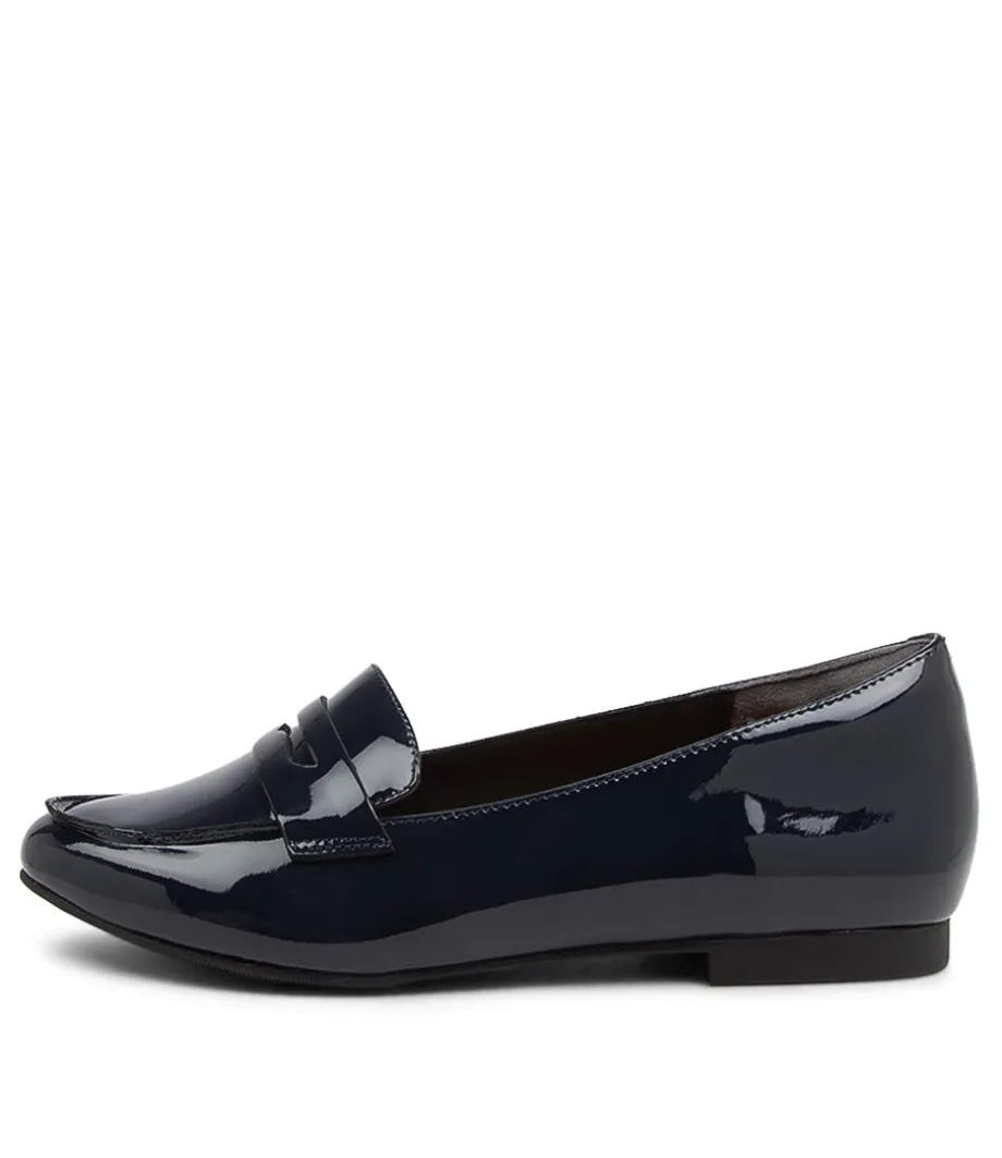 Cedar Xf Navy Patent Leather Loafers<ZIERA Clearance