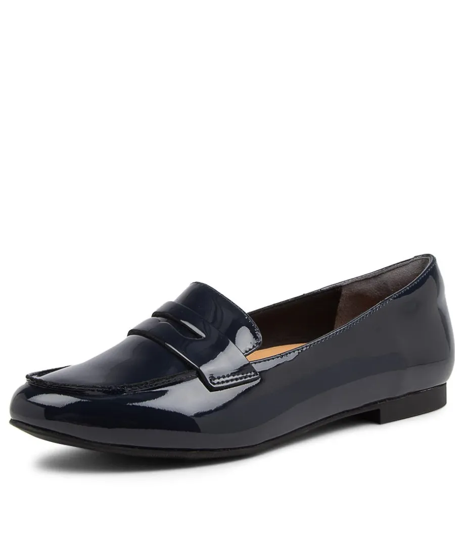 cedar_xf_navy_patent_leather_loafers_1.webp Cedar Xf Navy Patent Leather Loafers<ZIERA Clearance