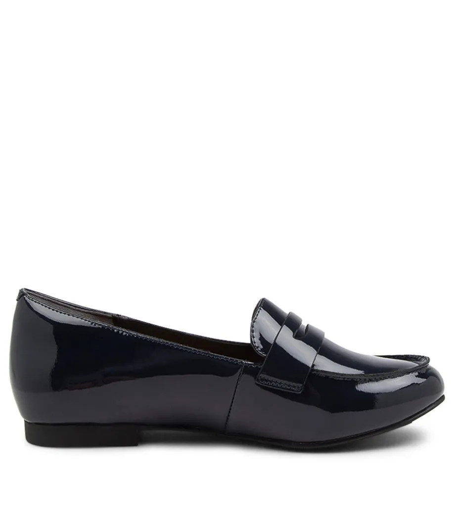 cedar_xf_navy_patent_leather_loafers_3.webp Cedar Xf Navy Patent Leather Loafers<ZIERA Clearance