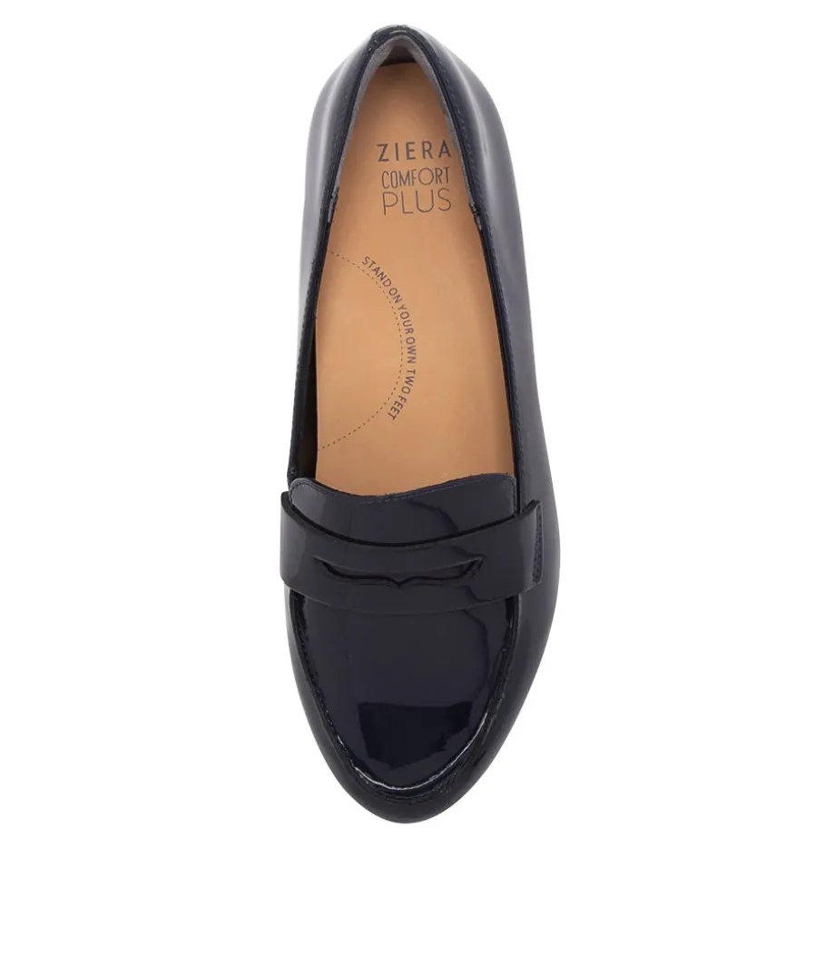 cedar_xf_navy_patent_leather_loafers_4.webp Cedar Xf Navy Patent Leather Loafers<ZIERA Clearance