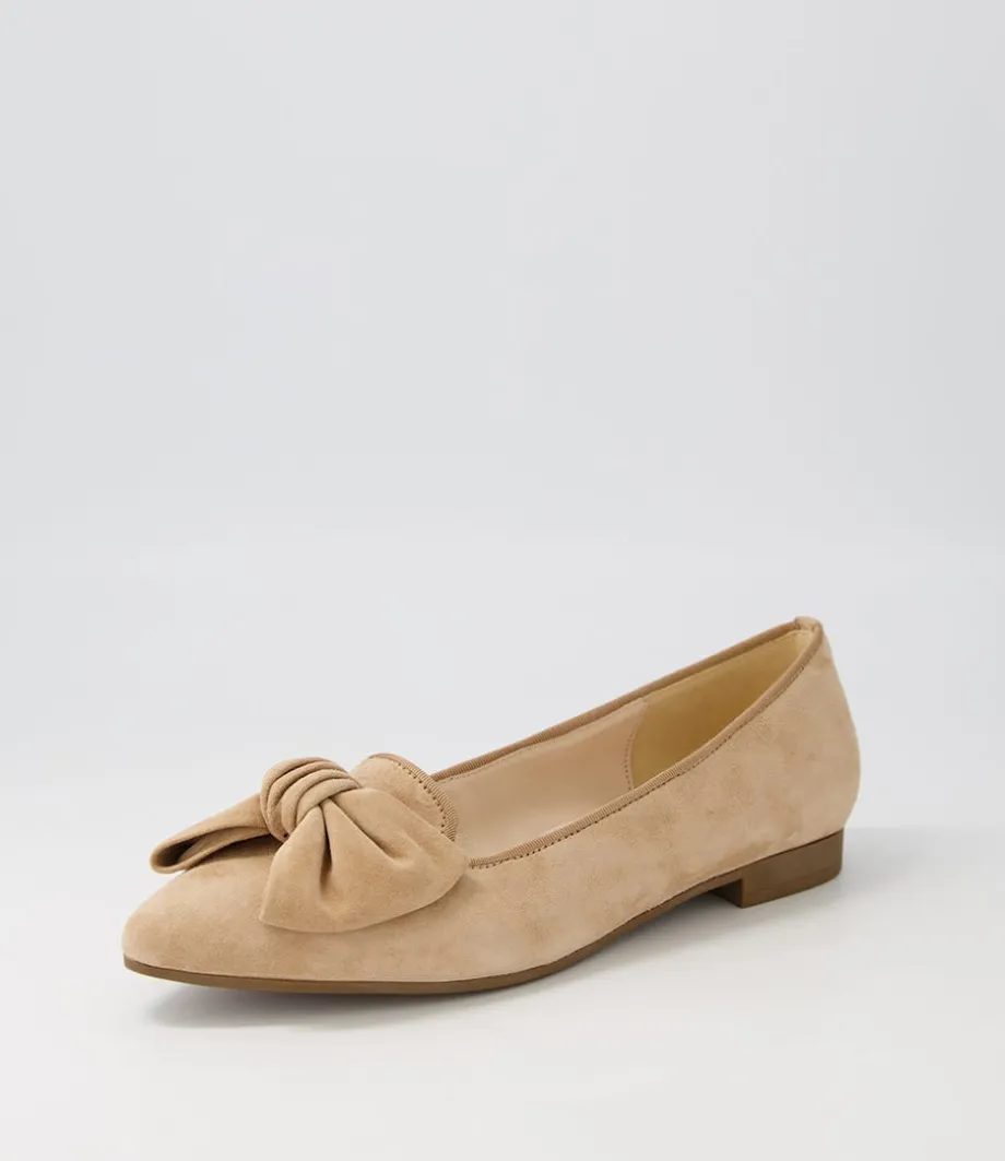 Cee Caramel Suede Flat Shoes<GABOR Clearance