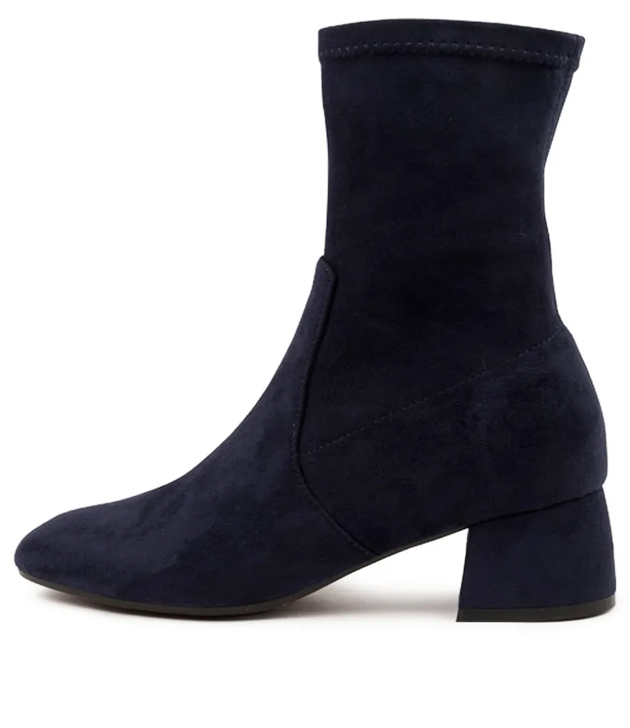 Checkie Dj Navy Stretch Microsuede<DJANGO & JULIETTE Sale