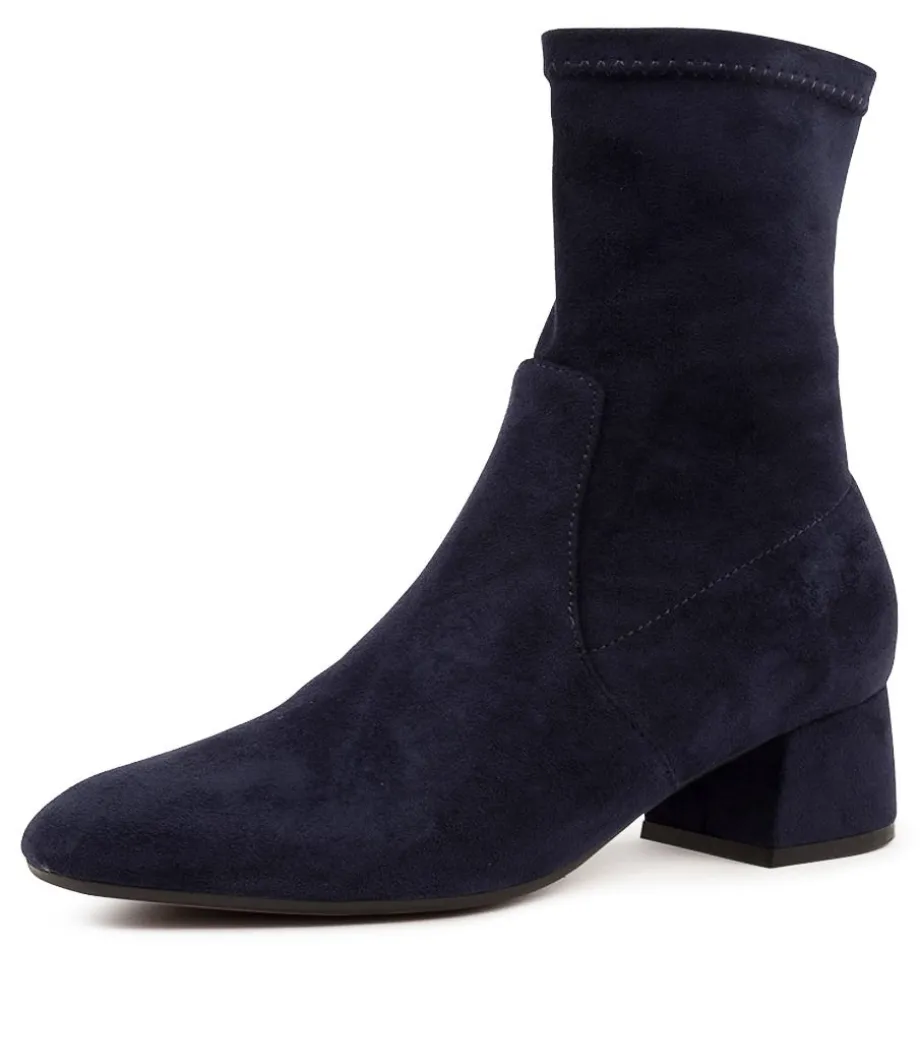 Checkie Dj Navy Stretch Microsuede<DJANGO & JULIETTE Sale
