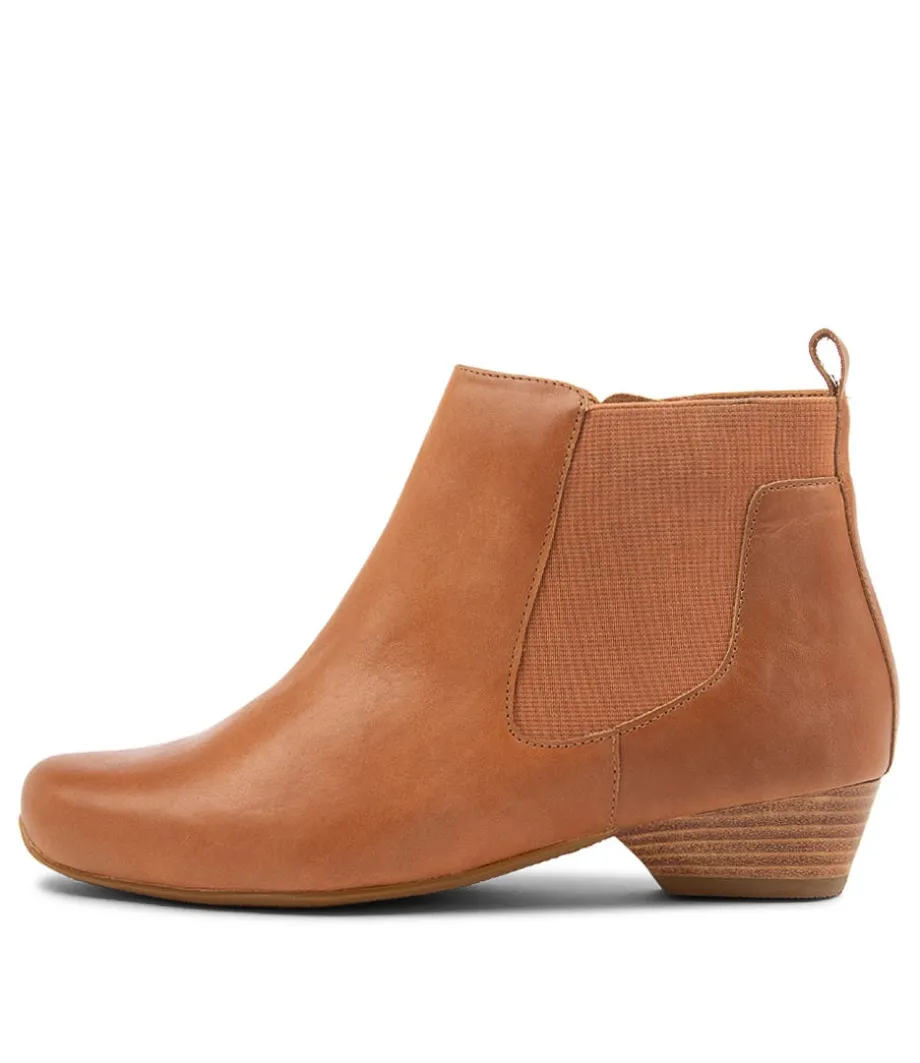 Chelsine Xw Tan Leather Ankle Boots<ZIERA Online