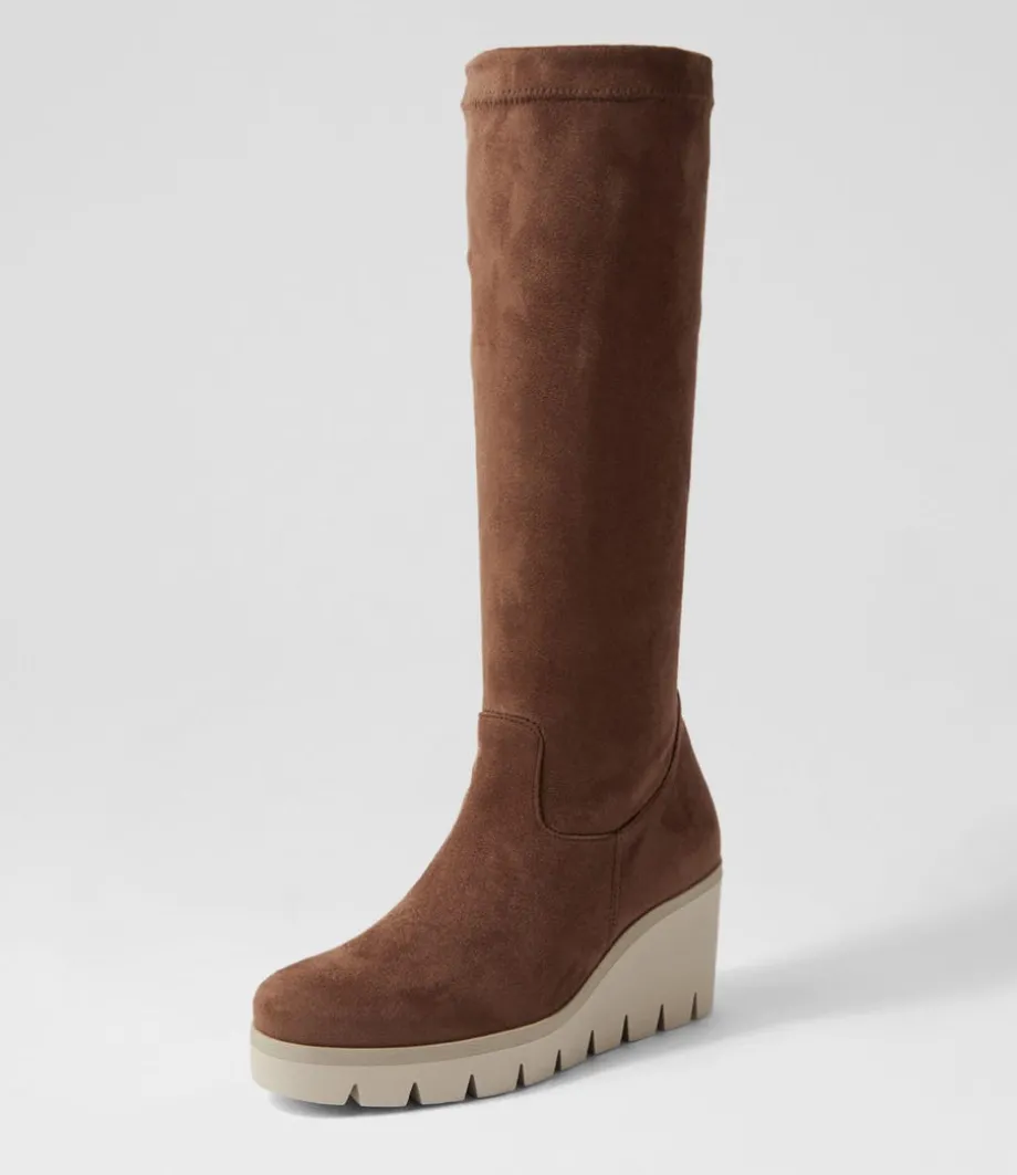 Chloette Torf Suede Knee High Boots<GABOR Online