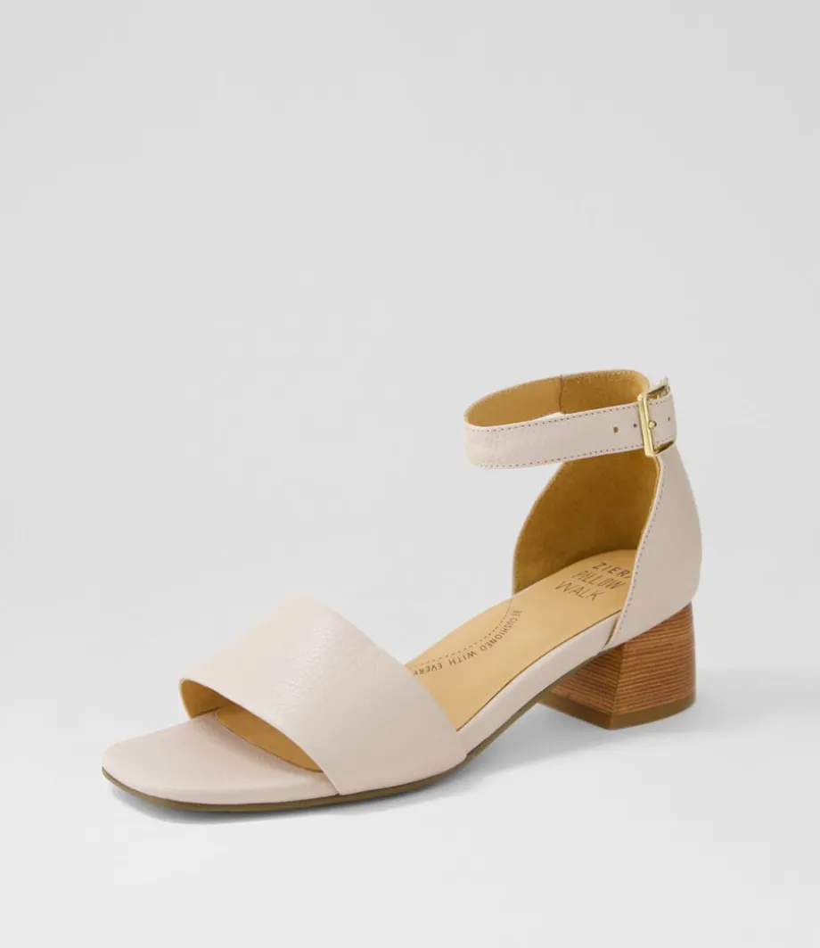 Clairest W Nude Leather Sandals<ZIERA Online