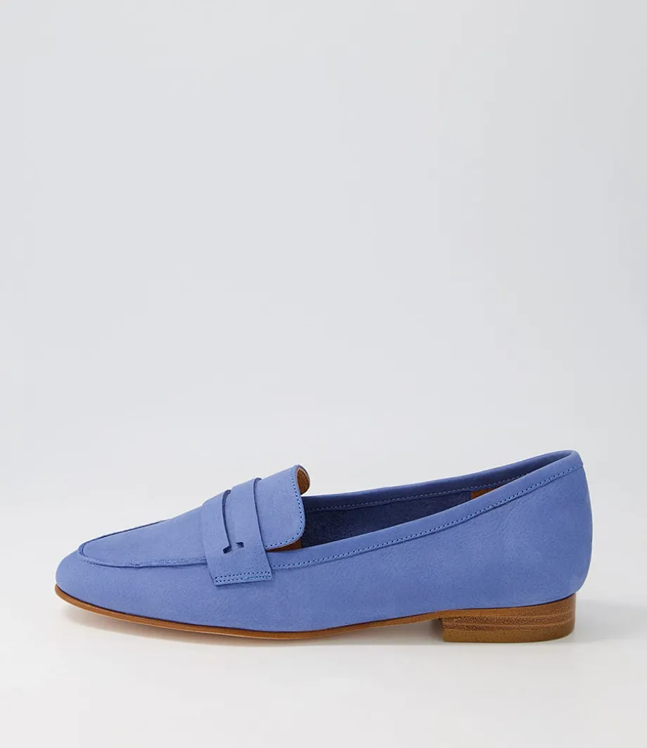 Coco Blue Leather Loafers<EOS Online