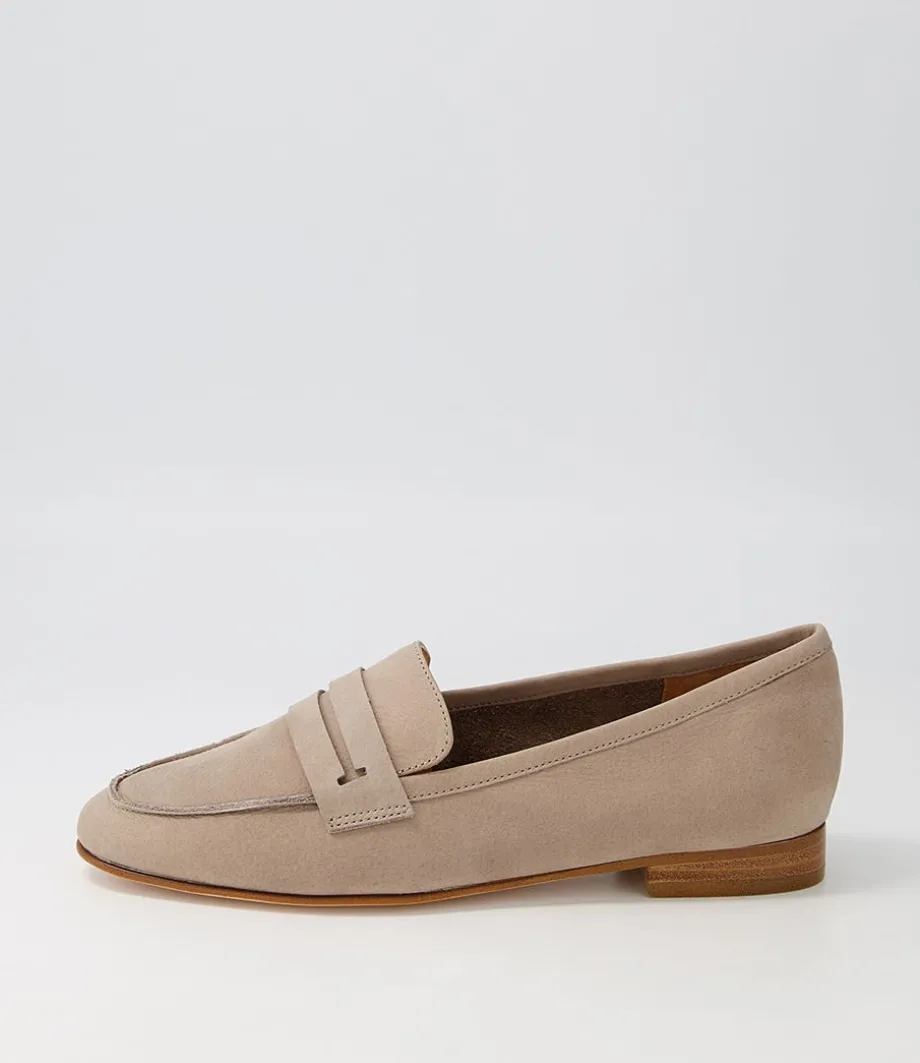 Coco Stone Leather Loafers<EOS Store