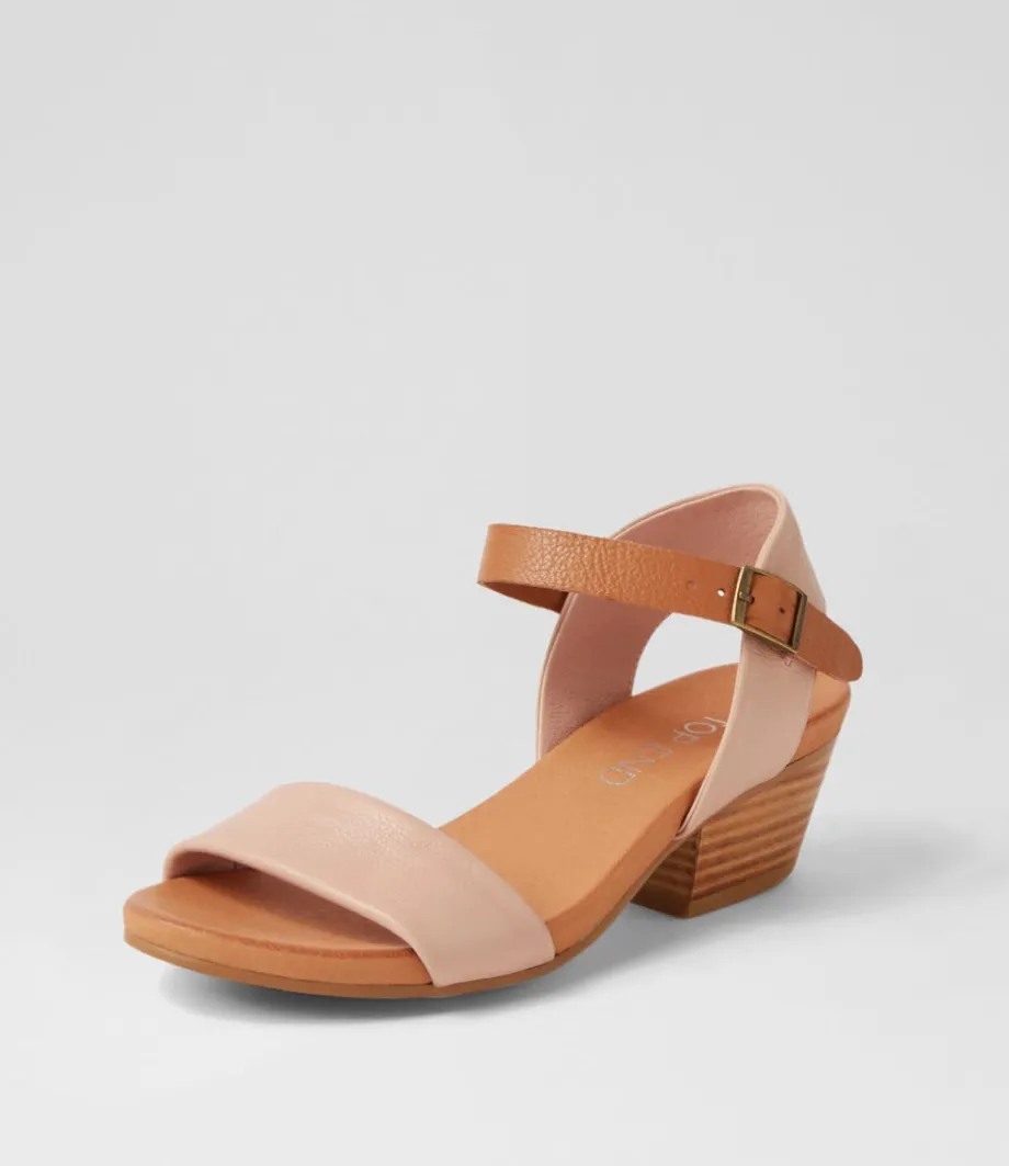 Control Cafe Dark Tan Leather Sandals<TOP END Sale
