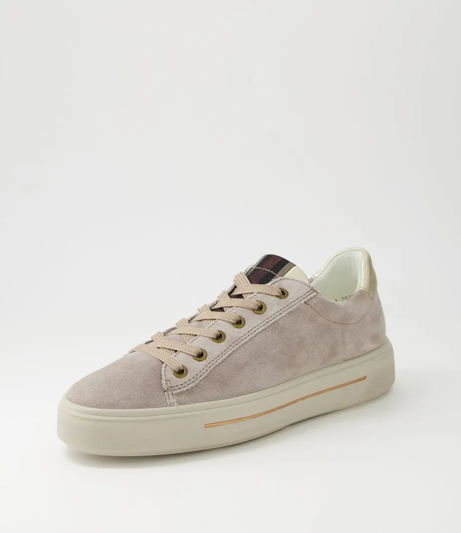 Courtyard 02 Moon Platinum Suede Sneakers<ARA New