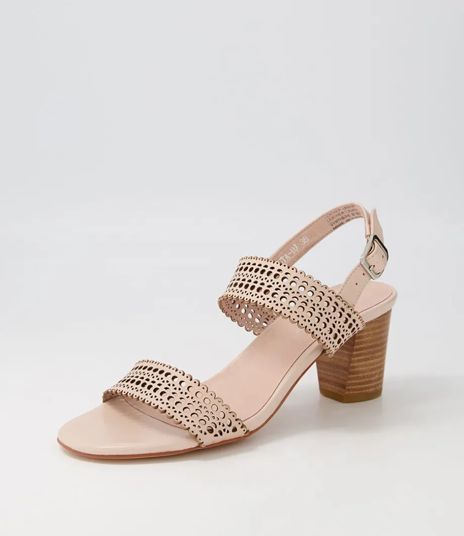 Crista Nude Leather Sandals<DJANGO & JULIETTE Cheap
