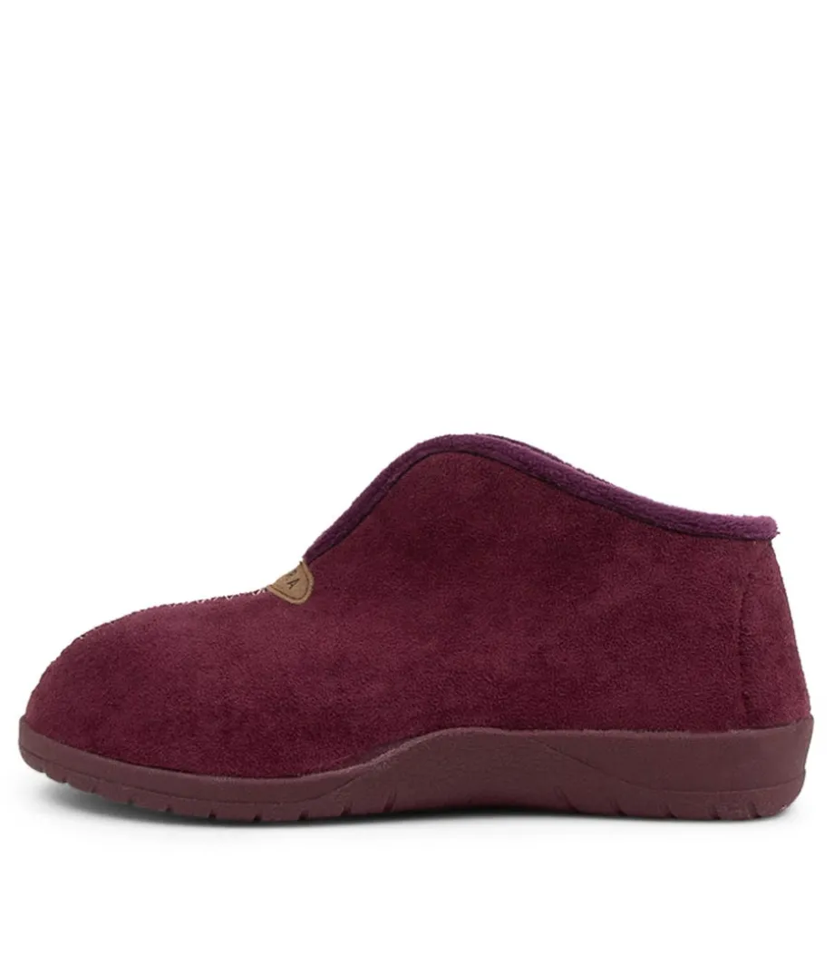 Cuddles W Mulberry Microsuede Slippers<ZIERA Sale