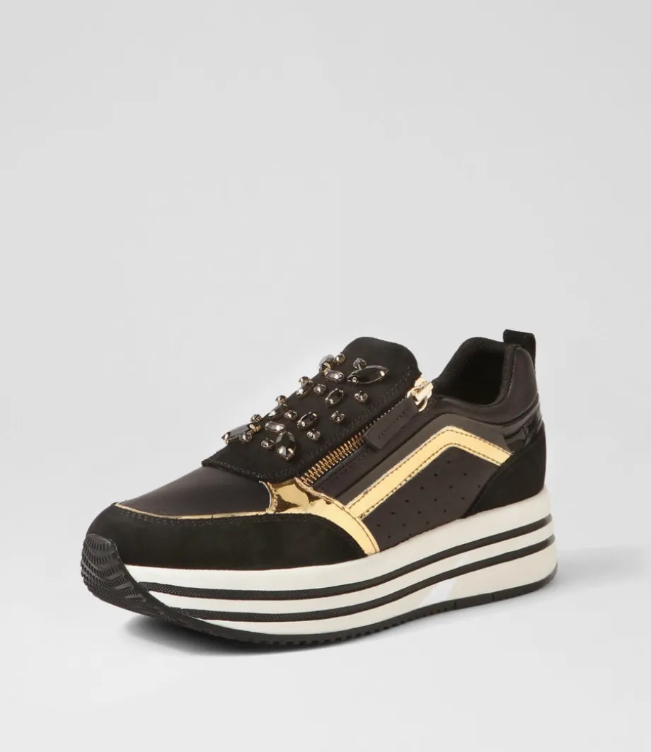 D Kency B Black Suede Leather Sneakers<GEOX Store