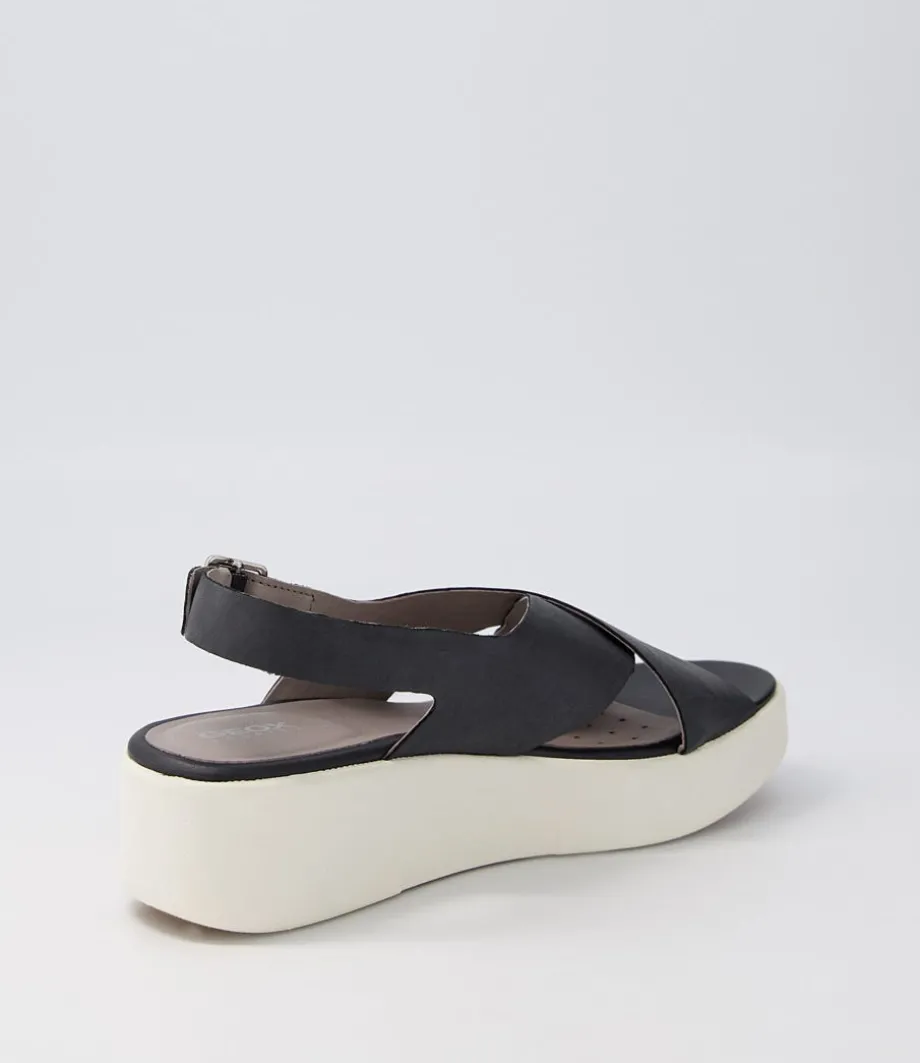 d_laudara_b_black_leather_sandals_2.webp D Laudara B Black Leather Sandals<GEOX Cheap