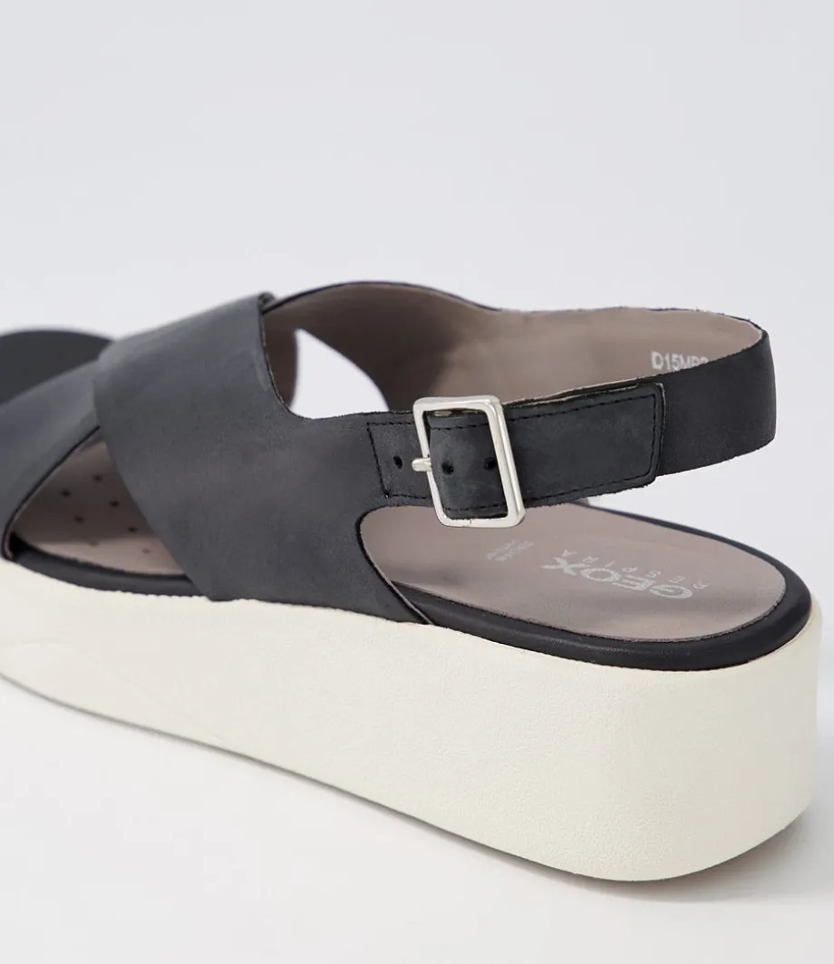 d_laudara_b_black_leather_sandals_4.webp D Laudara B Black Leather Sandals<GEOX Cheap