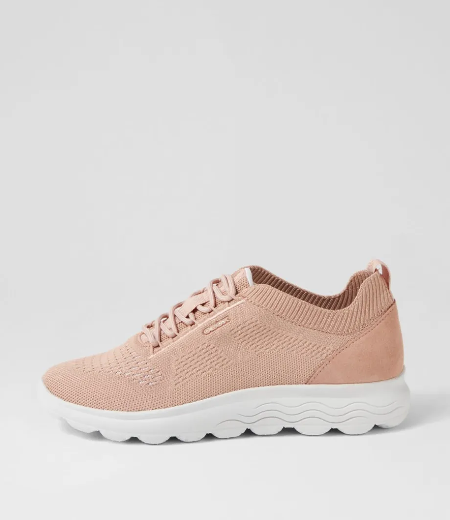 D Spherica A 6K Nude Knit Sneakers<GEOX Cheap