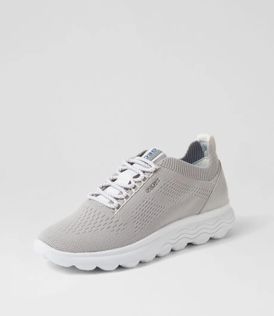 D Spherica A Light Grey Knit Sneakers<GEOX Outlet