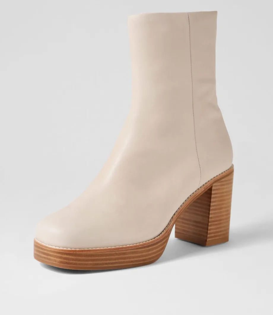 Daneka Almond Leather Ankle Boots<TOP END Best Sale