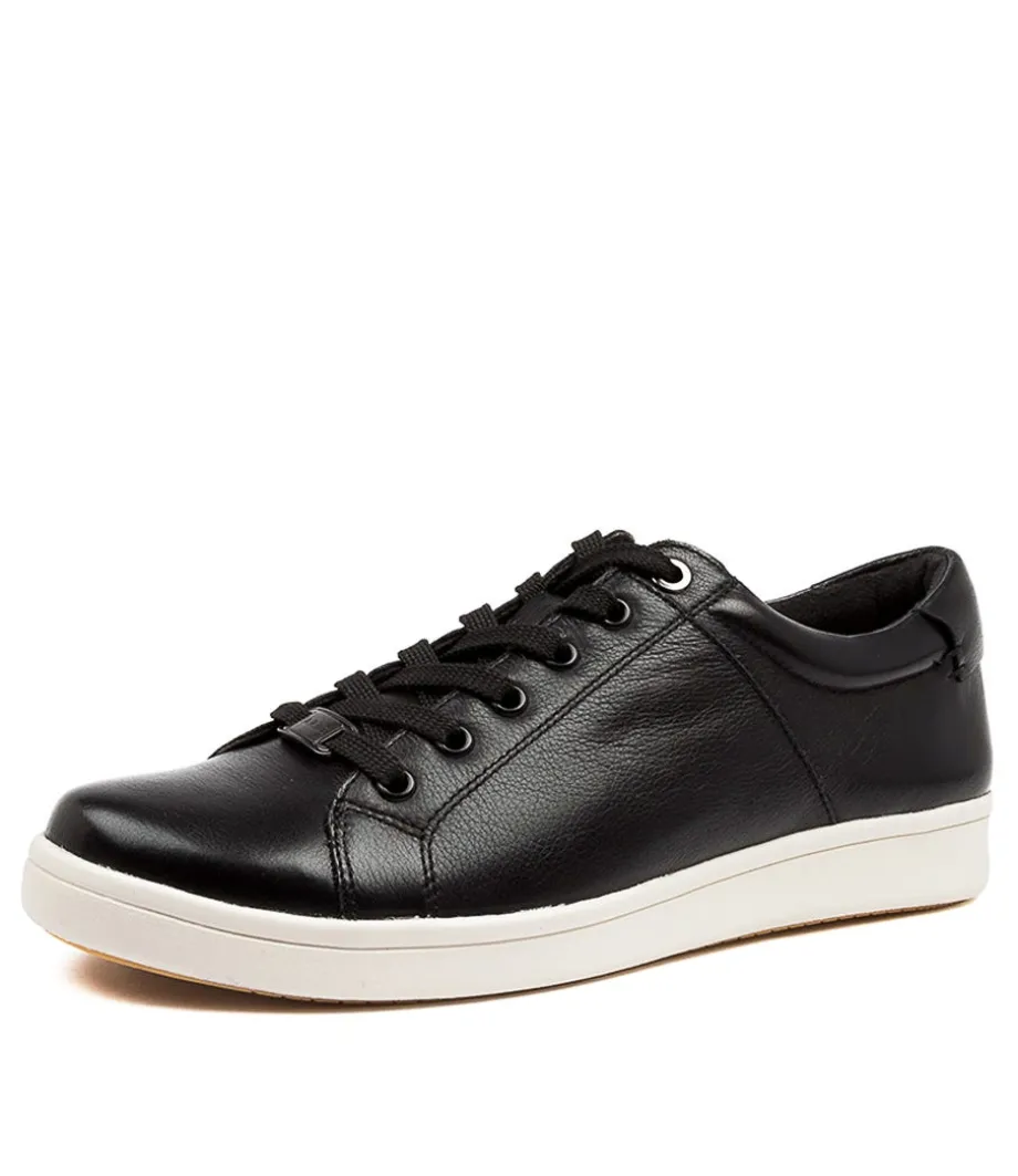 Delilah Xf Black-Wht Lea<ZIERA Cheap