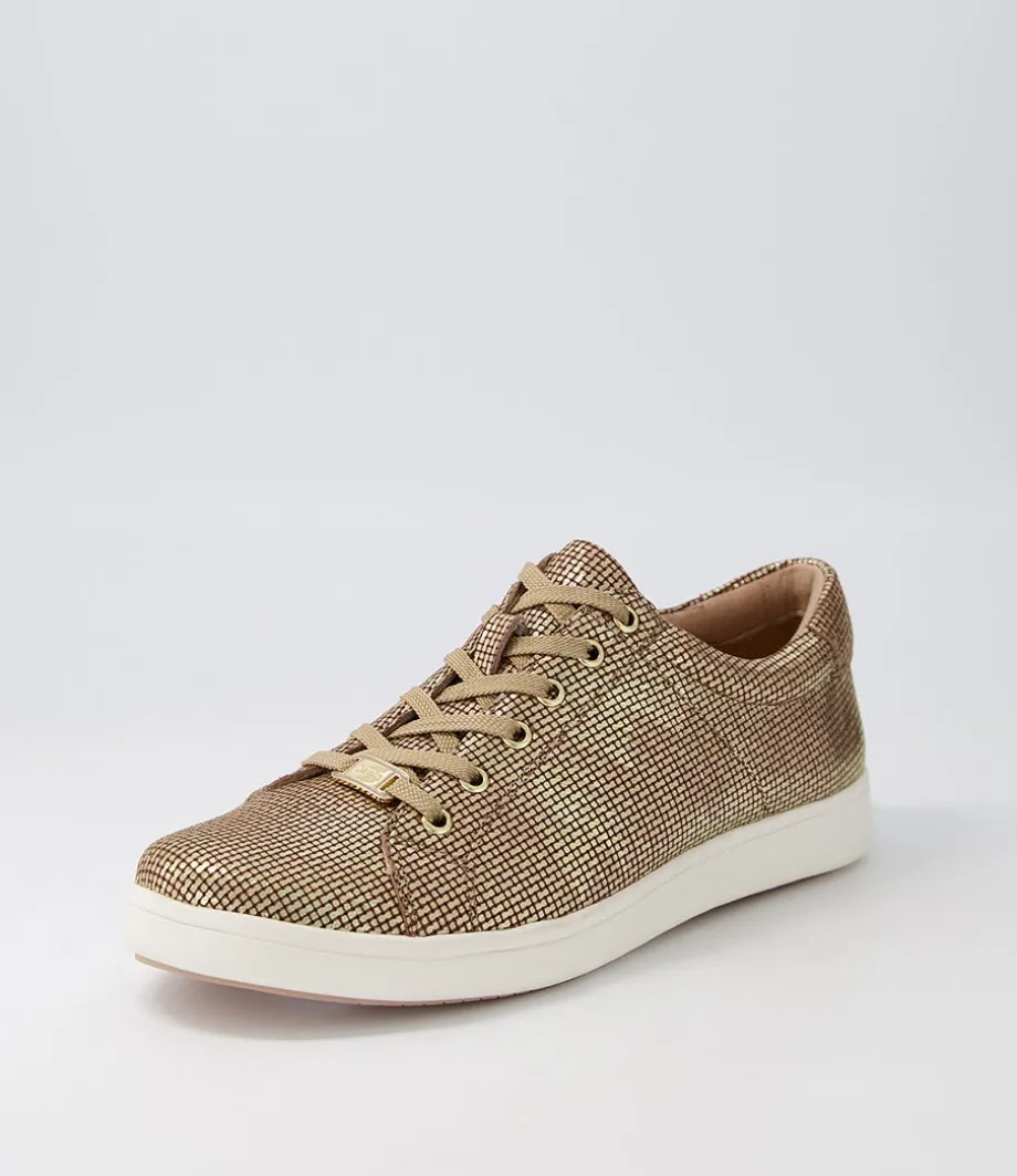 Delilah Xf Gold Cut Leather Sneakers<ZIERA Cheap
