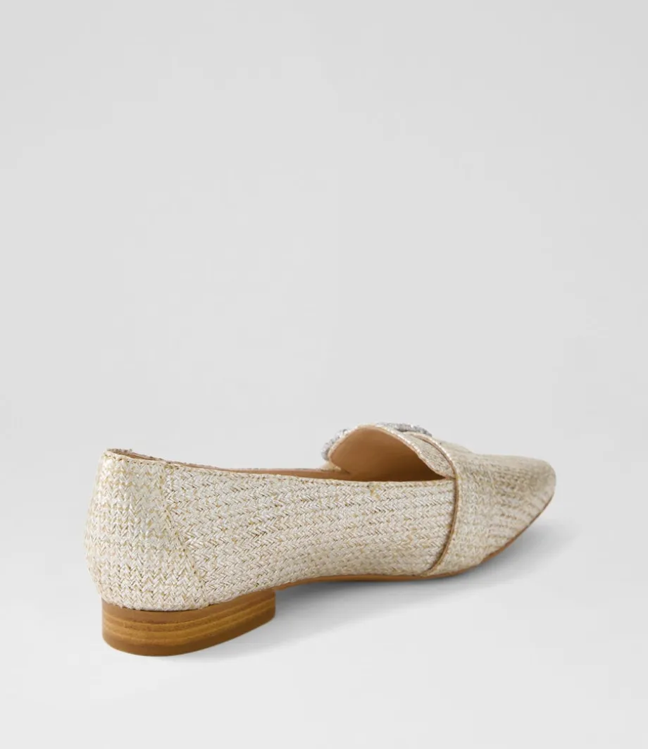 denira_silver_wash_woven_loafers_2.webp Denira Silver Wash Woven Loafers<DIANA FERRARI Cheap