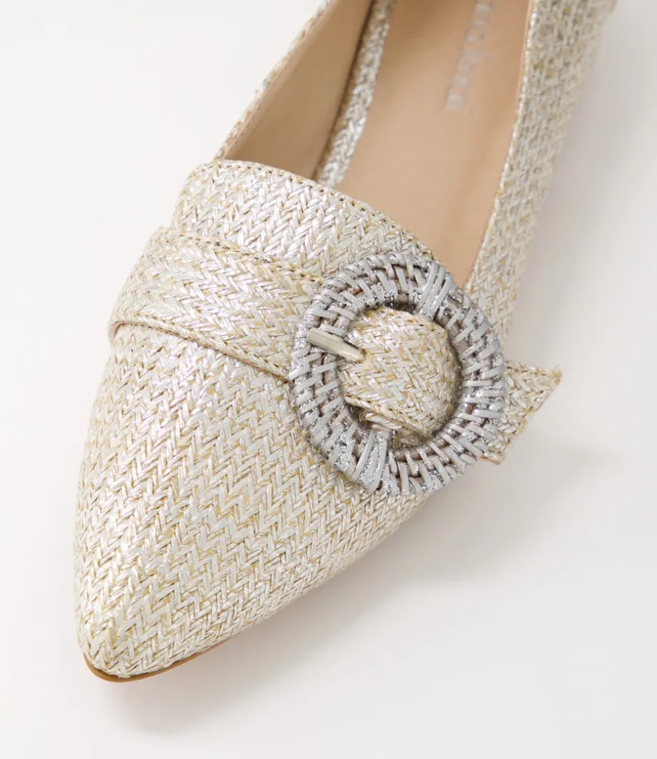denira_silver_wash_woven_loafers_3.webp Denira Silver Wash Woven Loafers<DIANA FERRARI Cheap