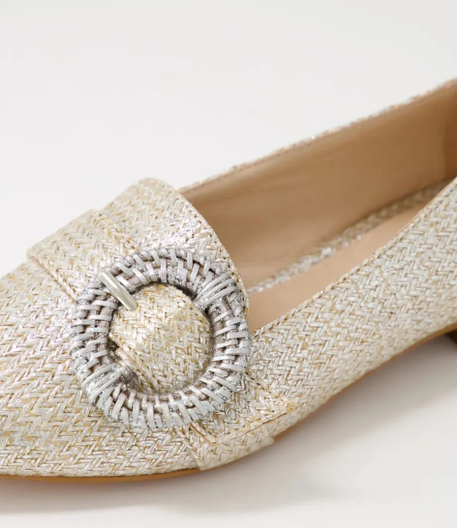 denira_silver_wash_woven_loafers_4.webp Denira Silver Wash Woven Loafers<DIANA FERRARI Cheap