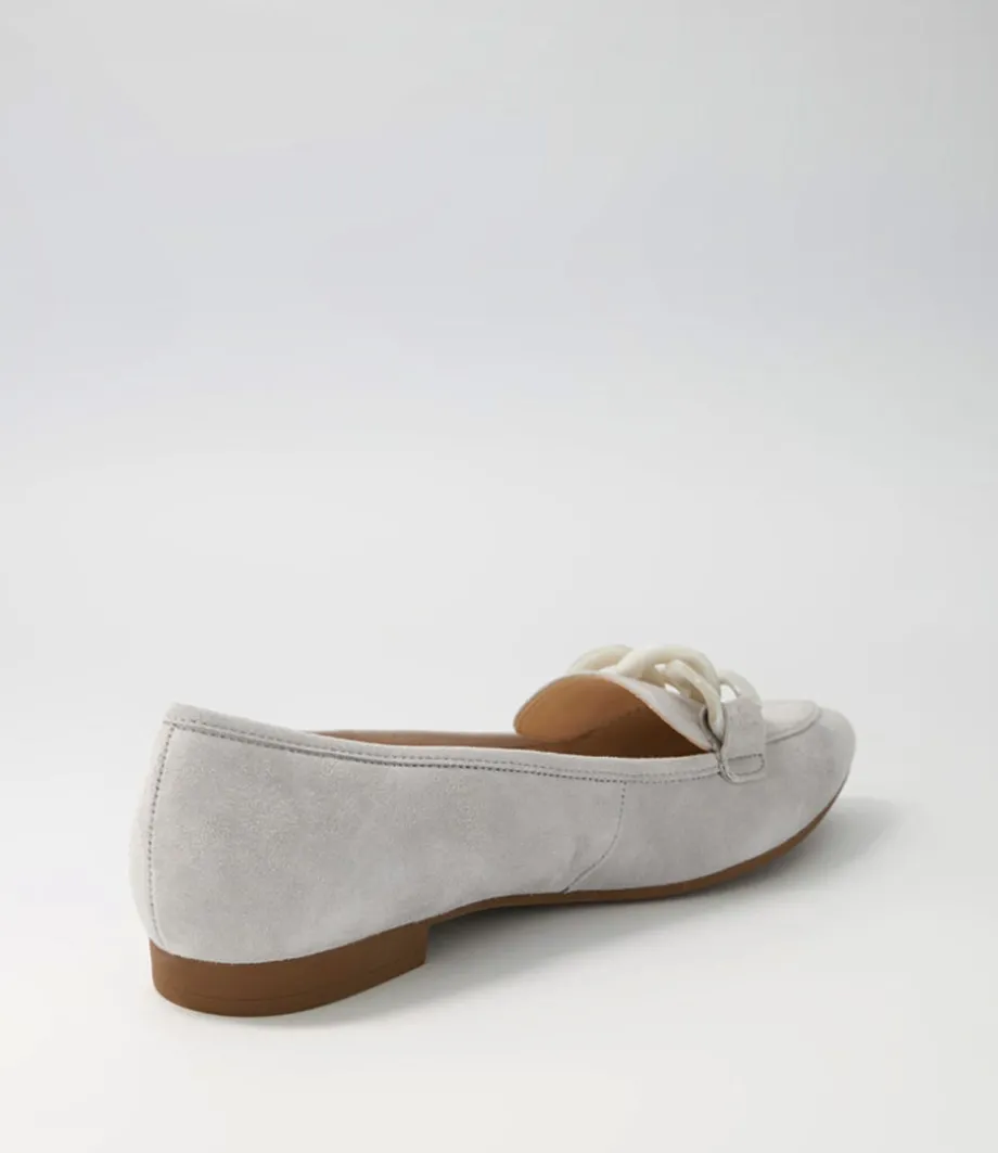 diego_light_grey_leather_loafers_2.webp Diego Light Grey Leather Loafers<GABOR Store