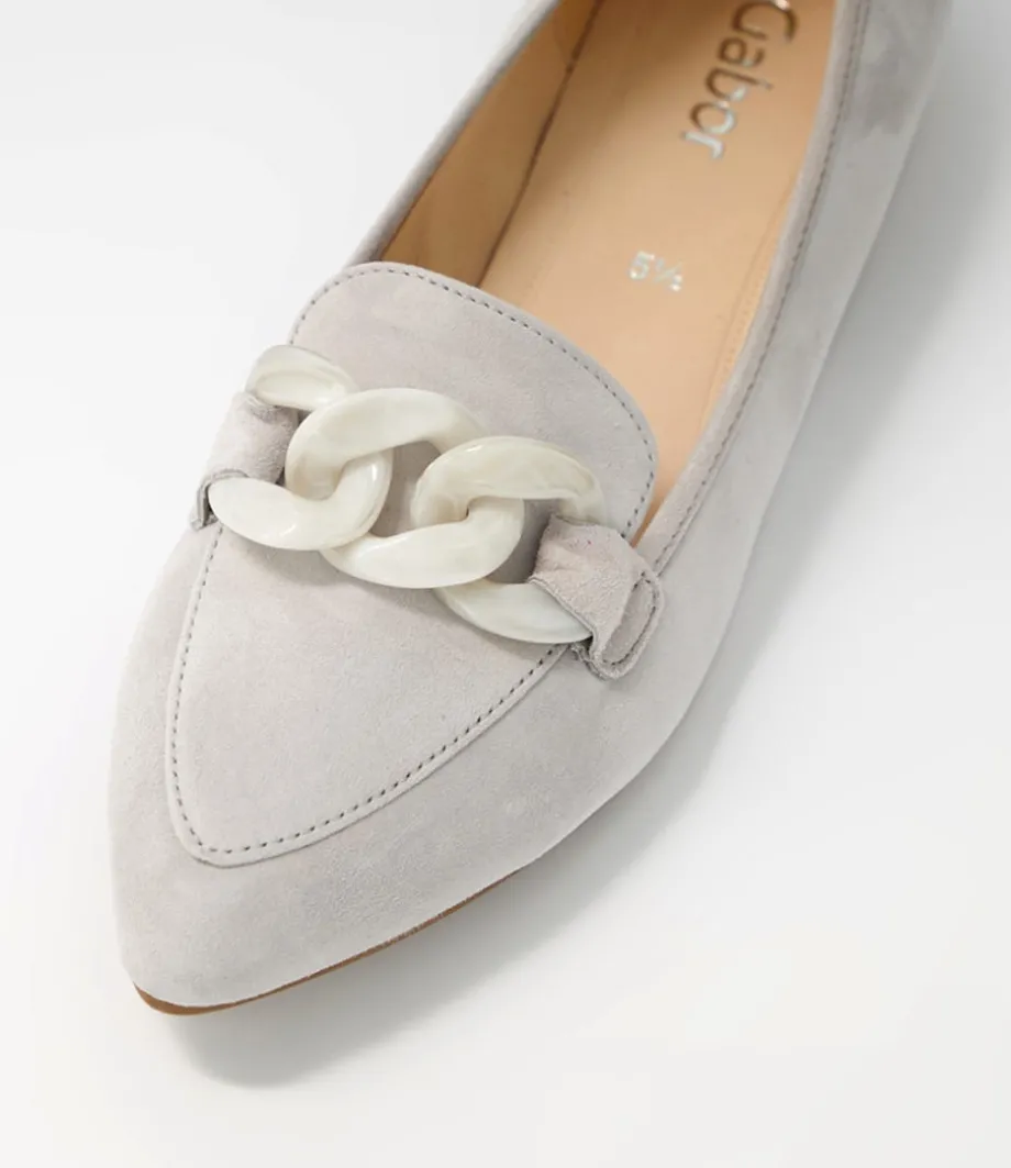 diego_light_grey_leather_loafers_3.webp Diego Light Grey Leather Loafers<GABOR Store
