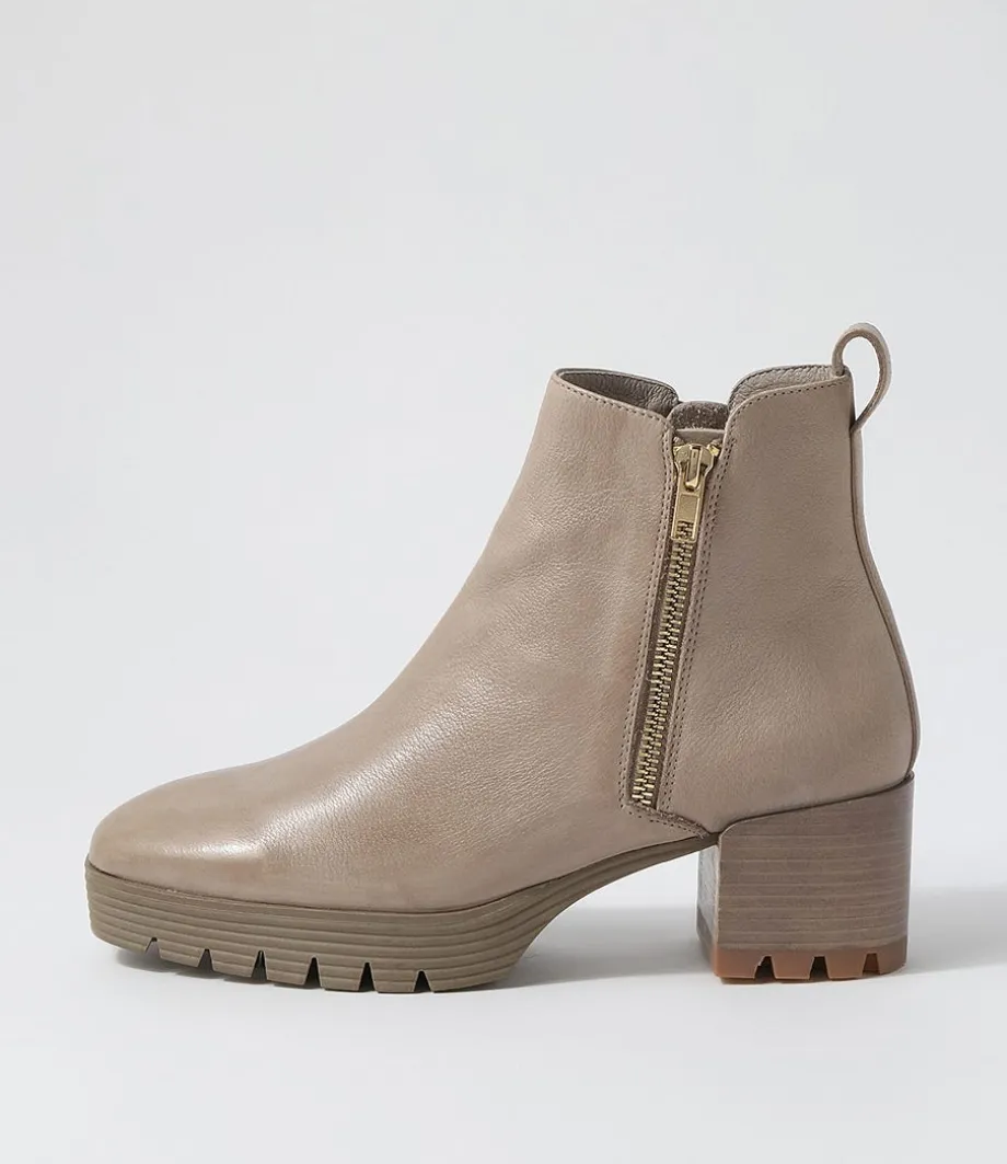 Dinis Ash Leather Ankle Boots<DJANGO & JULIETTE Discount