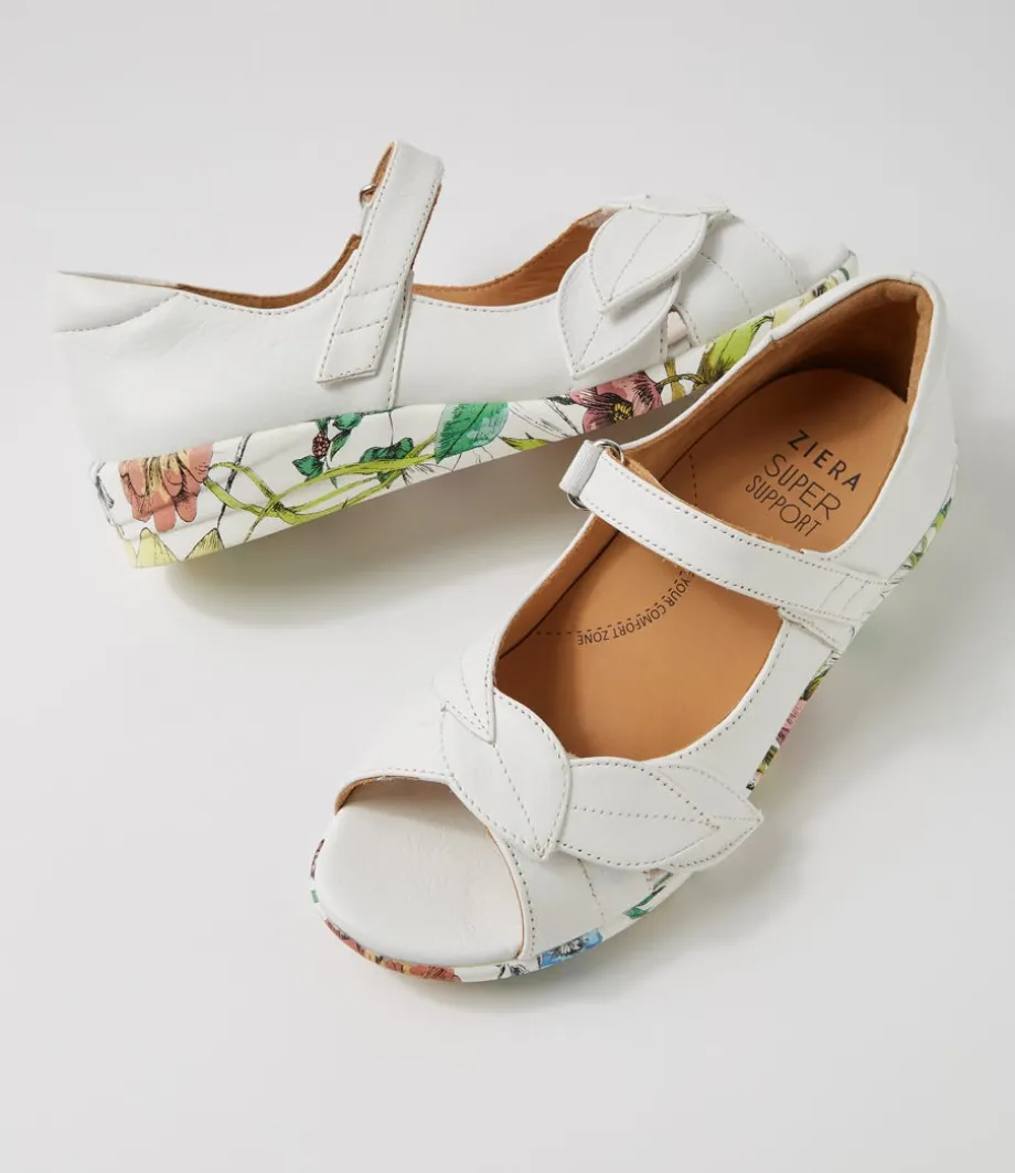 disco_w_white_bright_floral_leather_sandals_4.webp Disco W White Bright Floral Leather Sandals<ZIERA Cheap