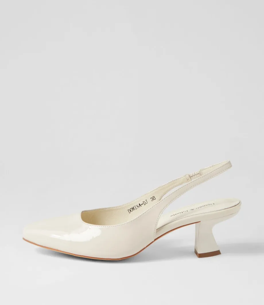 Domina Ivory Patent Leather Heels<DJANGO & JULIETTE Best Sale
