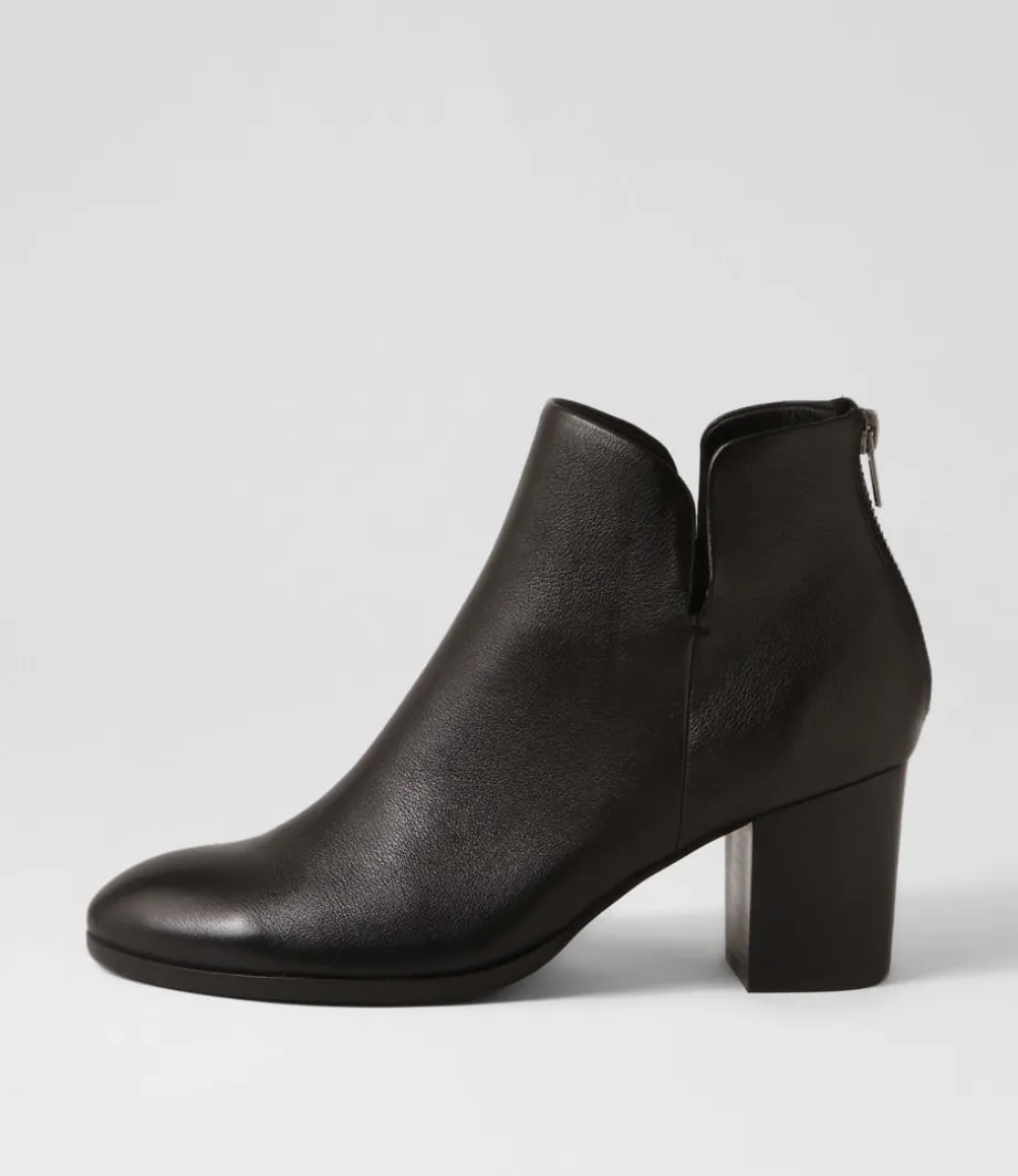 Duriel Black Leather Ankle Boots<DJANGO & JULIETTE Cheap