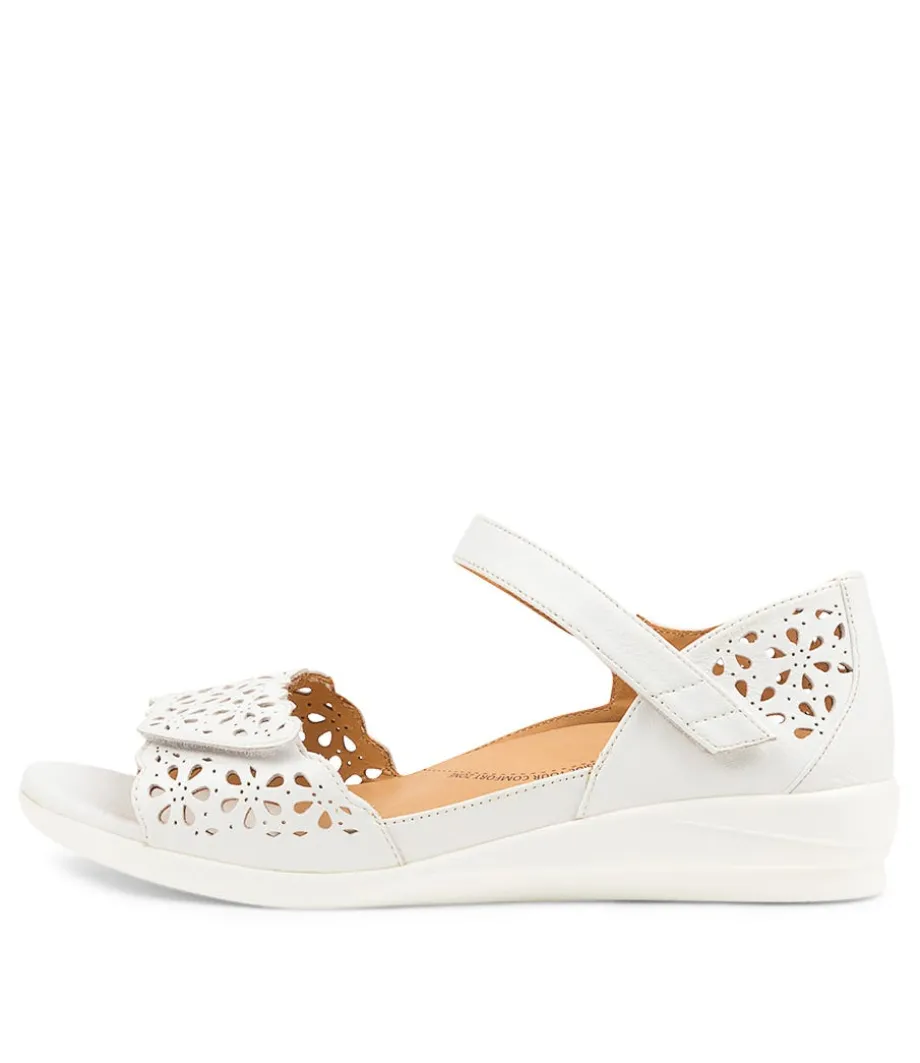 Dusty W White Leather<ZIERA Sale