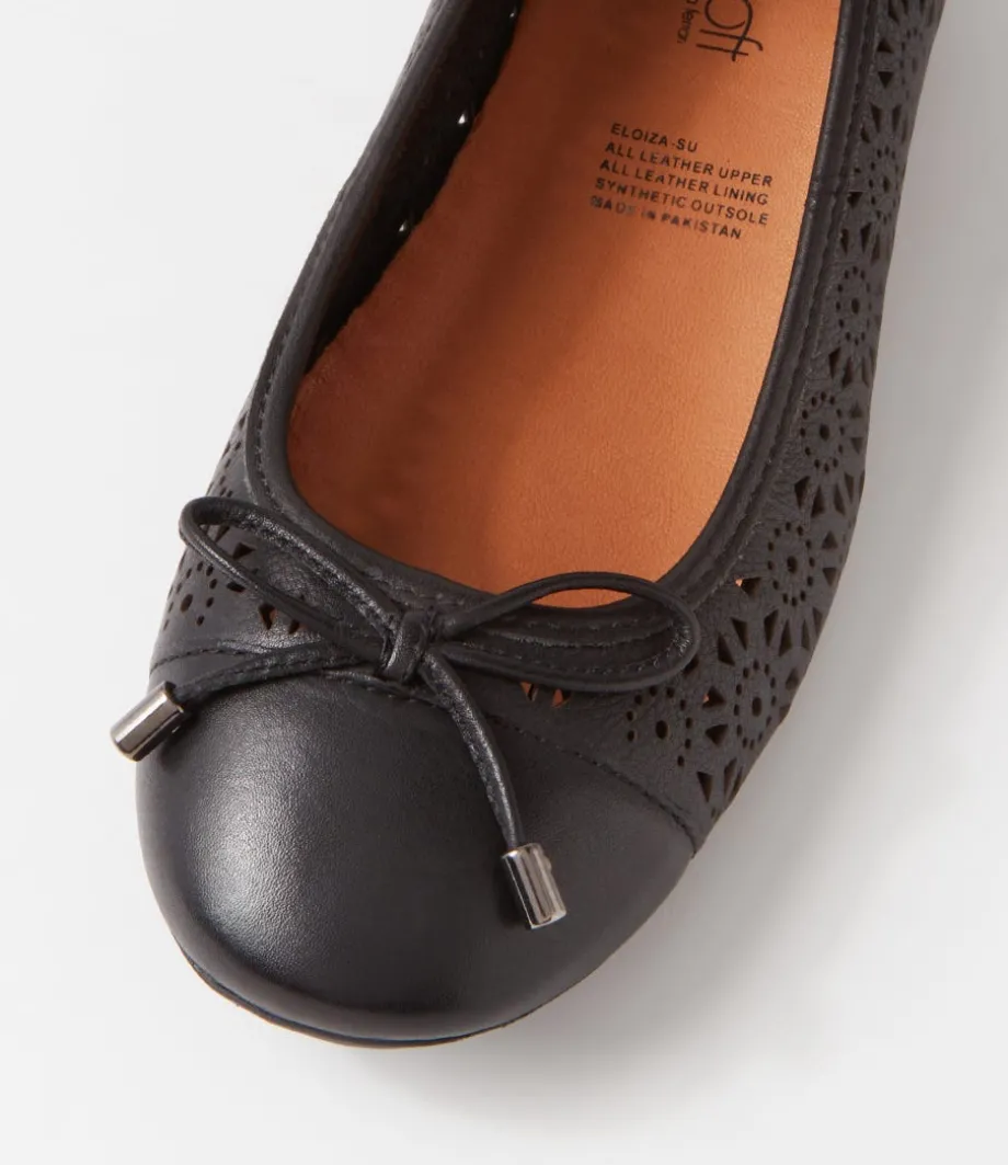 eloiza_black_leather_ballet_flats_3.webp Eloiza Black Leather Ballet Flats<SUPERSOFT Shop