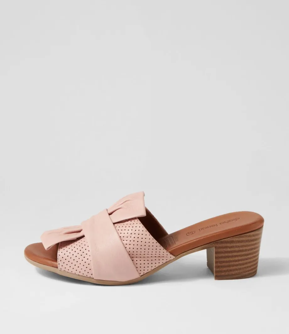 Enom Blush Leather Sandals<DIANA FERRARI Hot