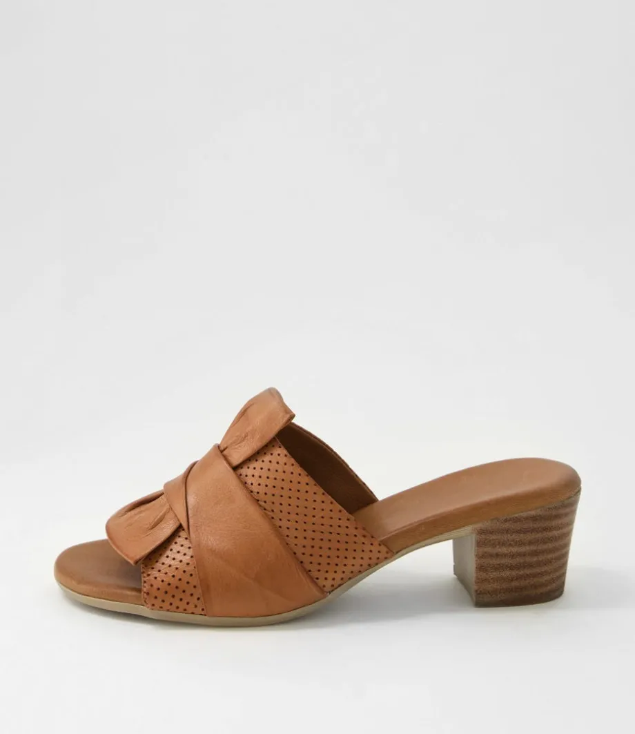 Enom Tan Leather Sandals<DIANA FERRARI Best