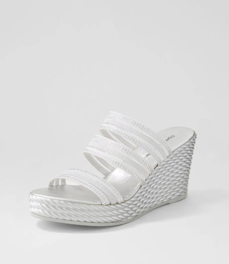 Enrica Silver Vinylite Sandals<DJANGO & JULIETTE Cheap