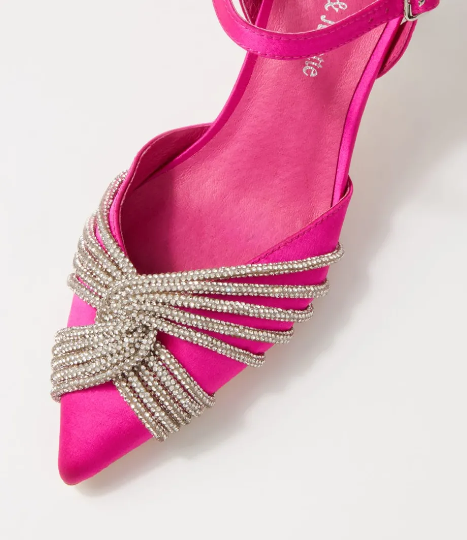 eugenie_hot_pink_satin_heels_3.webp Eugenie Hot Pink Satin Heels<DJANGO & JULIETTE Best