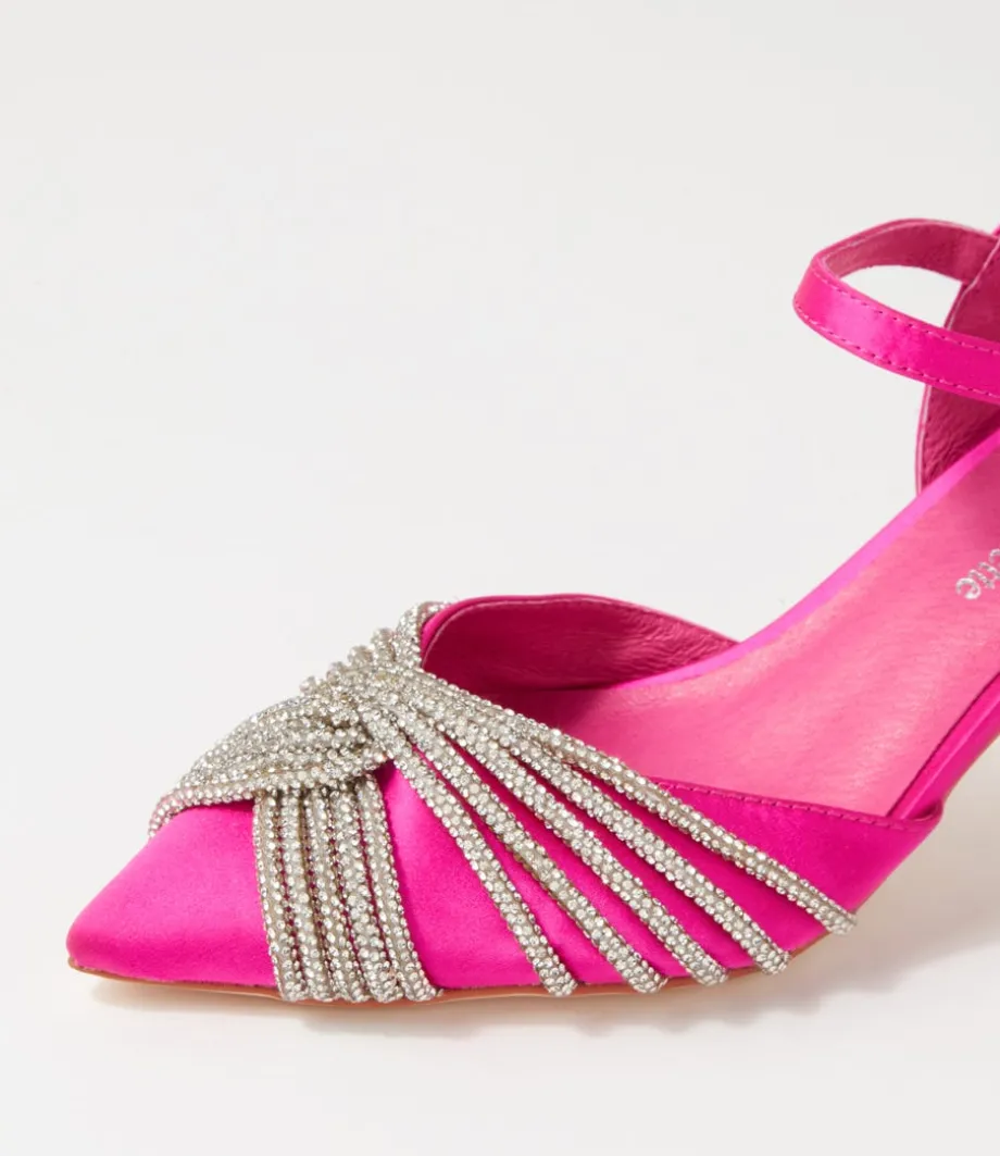 eugenie_hot_pink_satin_heels_4.webp Eugenie Hot Pink Satin Heels<DJANGO & JULIETTE Best