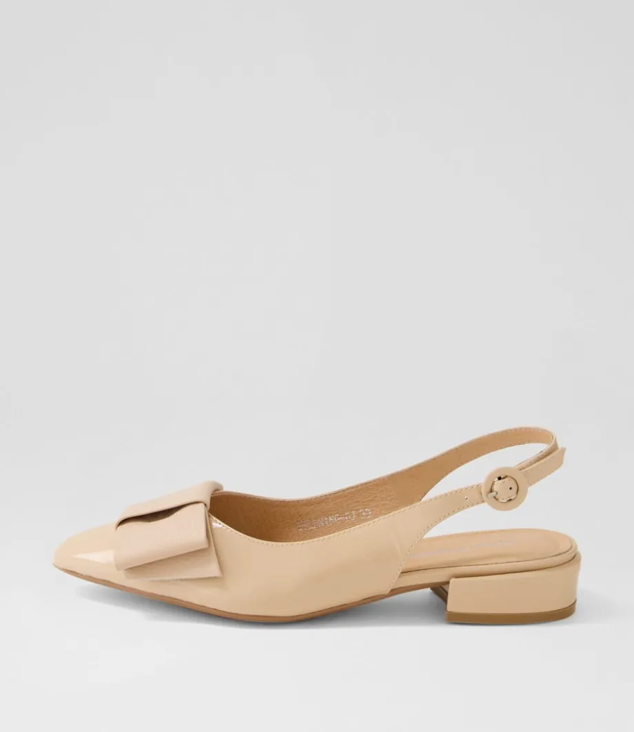 Evenning Nude Patent Leather Flat Shoes<DJANGO & JULIETTE Discount