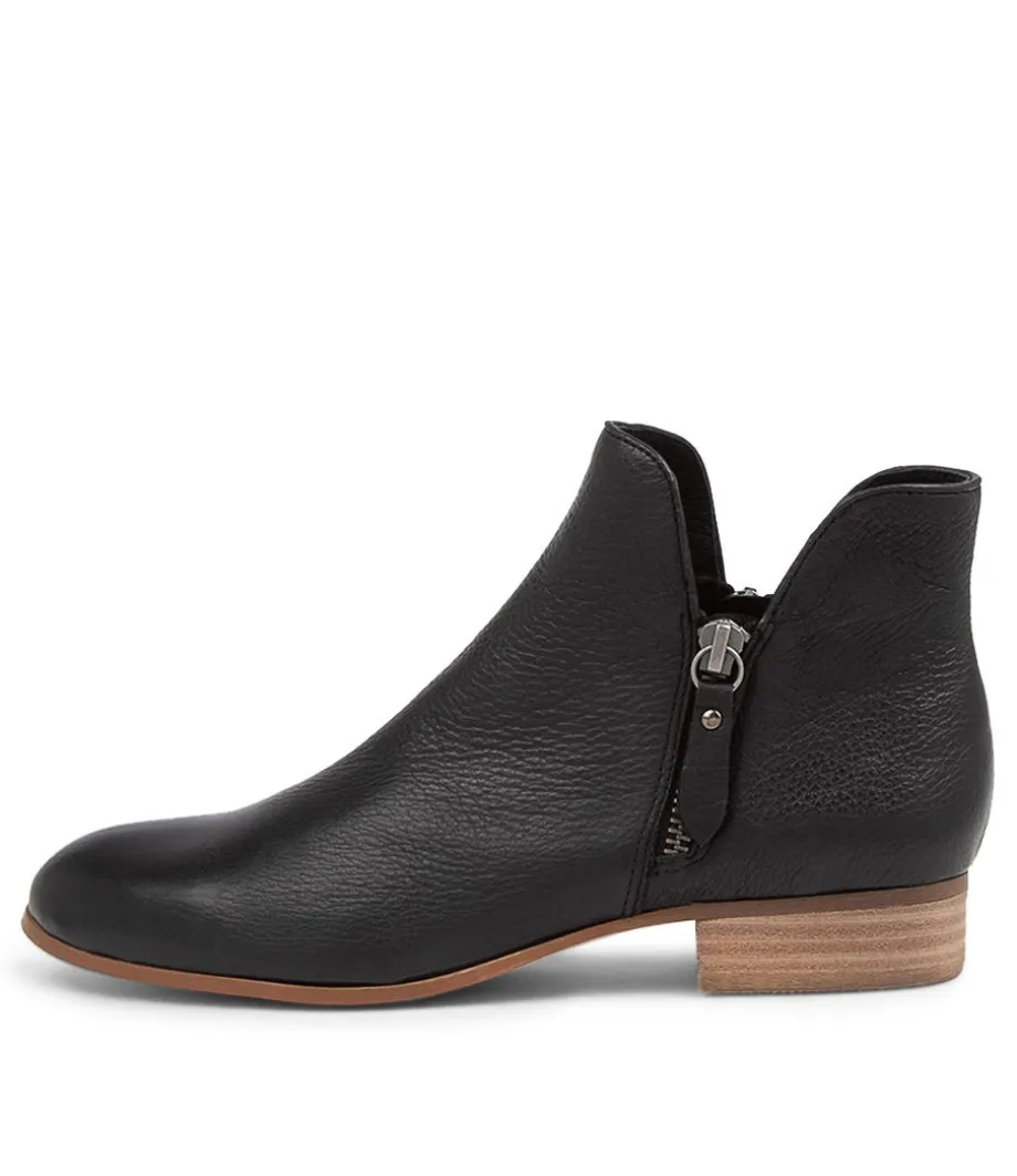 Faye Dj Black Natural Heel Leather<DJANGO & JULIETTE New