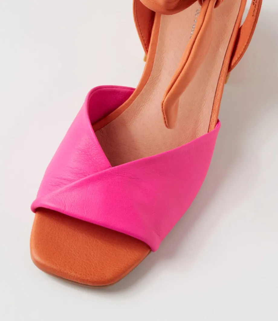 fearna_hot_pink_bright_orange_leather_sandals_3.webp Fearna Hot Pink Bright Orange Leather Sandals<DJANGO & JULIETTE New